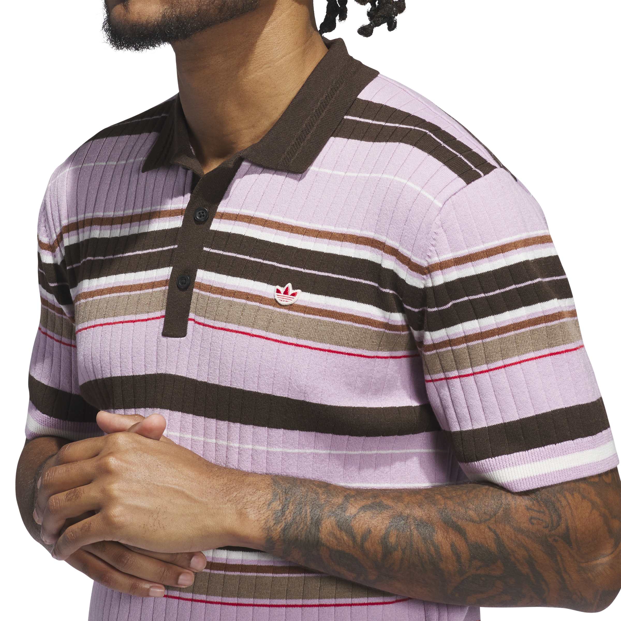 Adidas Golf Mens Originals Knit Polo Shirt - Image 4