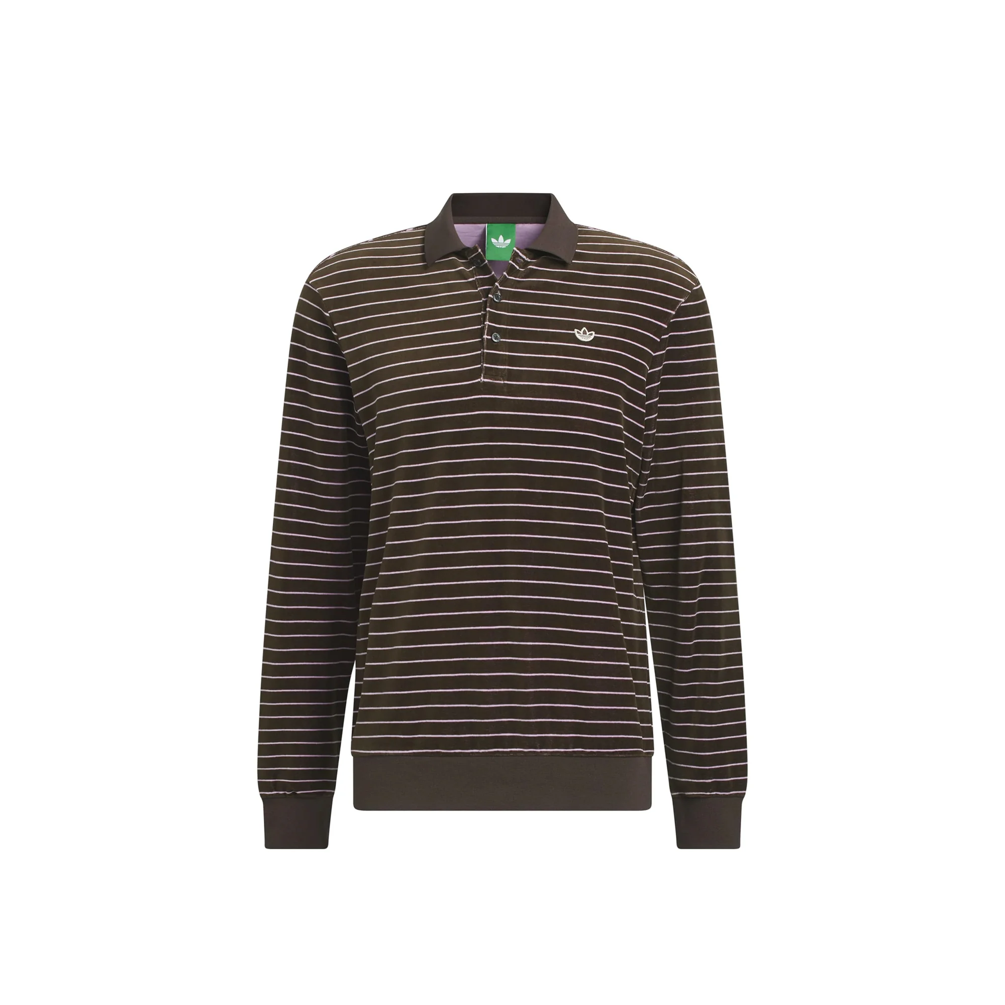 Adidas Golf Mens Originals Velour Long Sleeve Polo Shirt