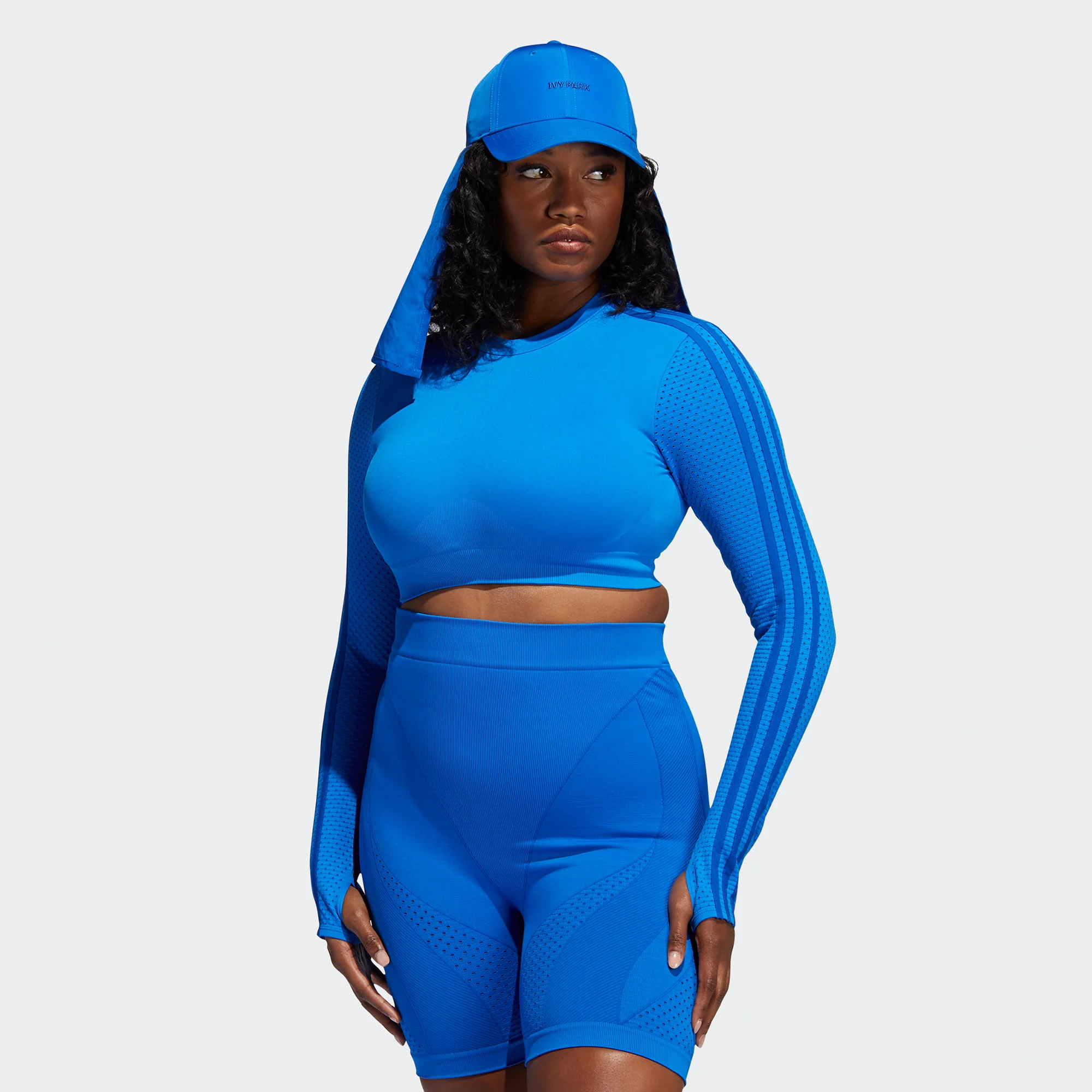 Adidas X Ivy Park Womens Crop Top GLOBLU - Image 2