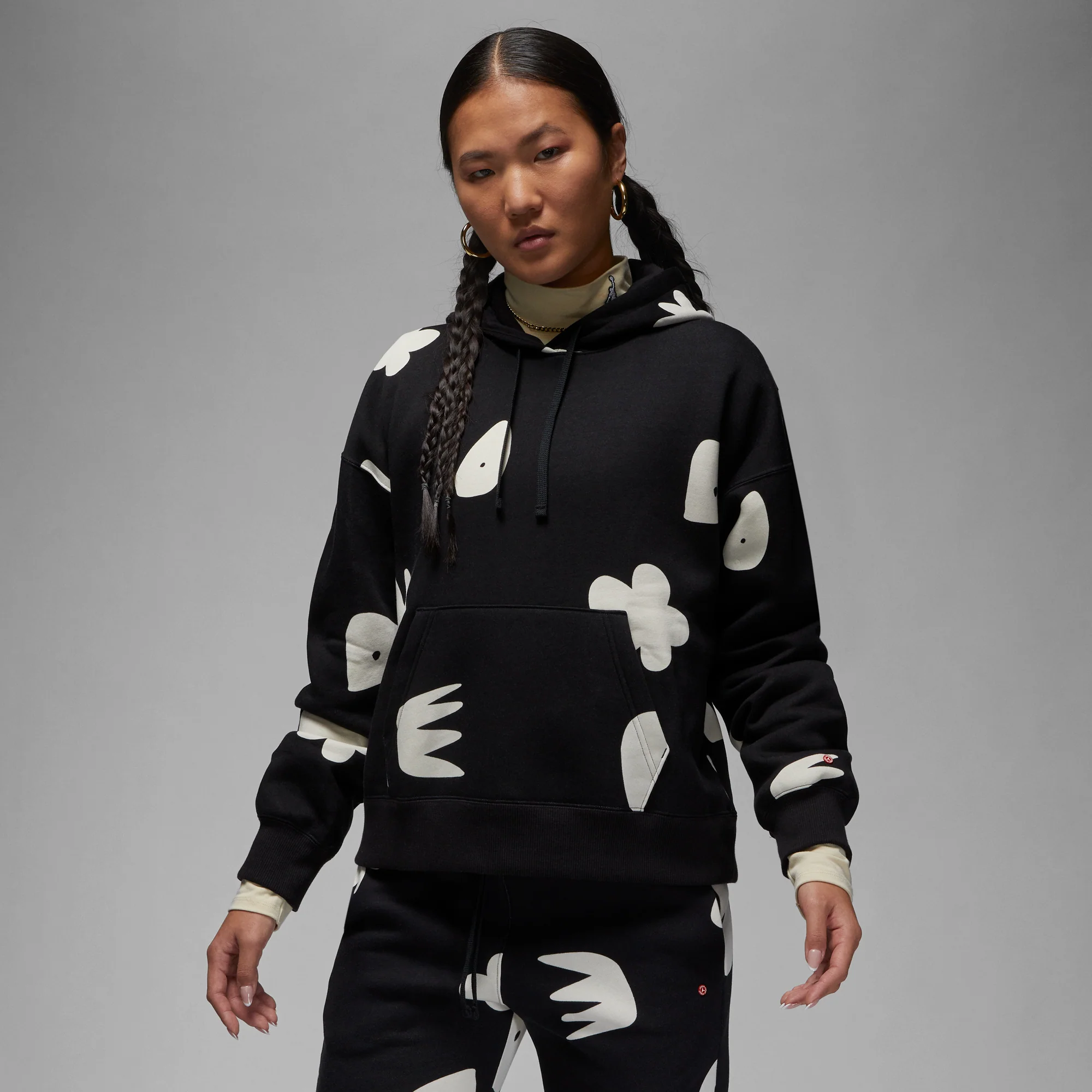 Air Jordan Artist Series by Mia Lee Womens Fleece Hoodie - Image 3