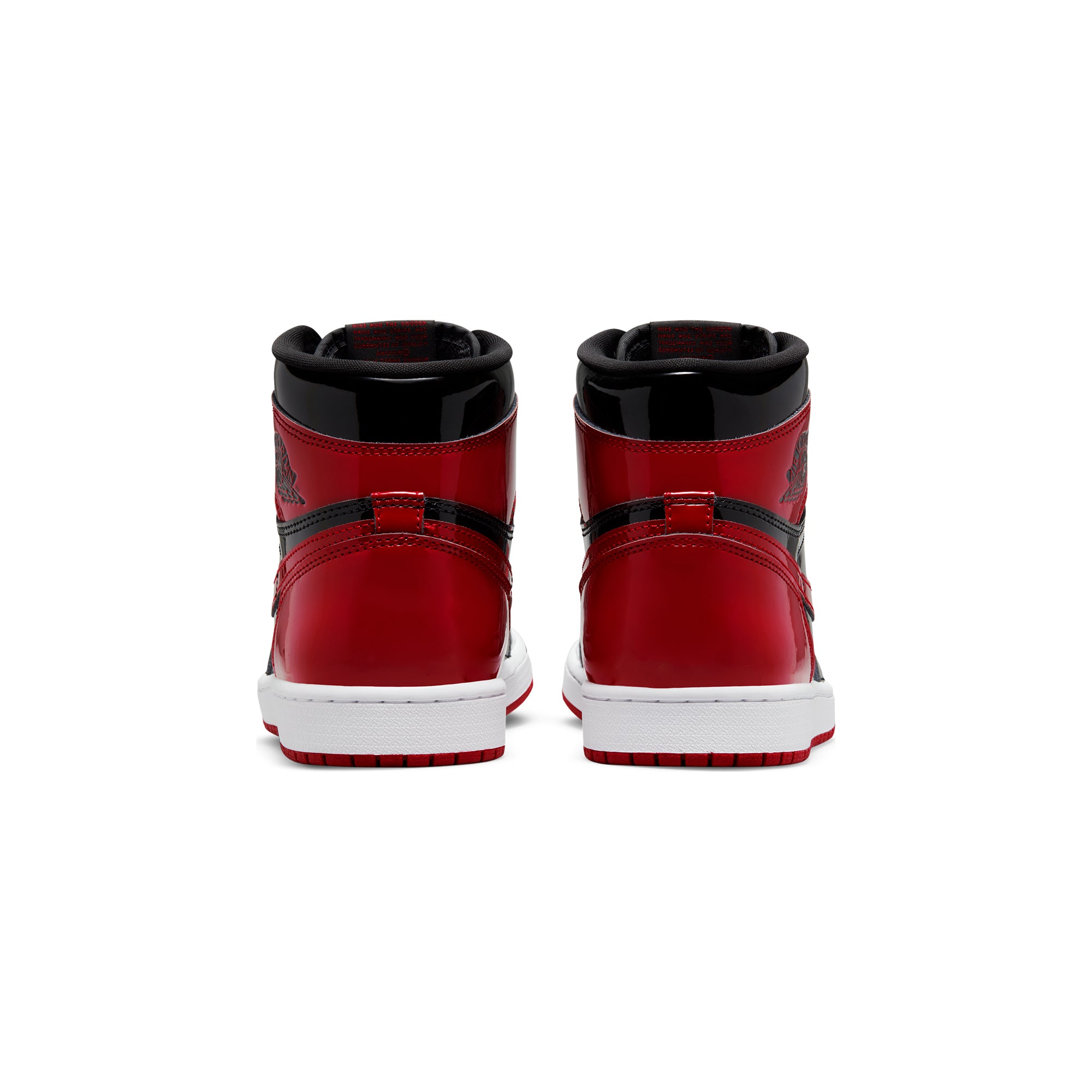 Air Jordan Mens 1 Retro High OG Patent Bred Shoes - Image 3