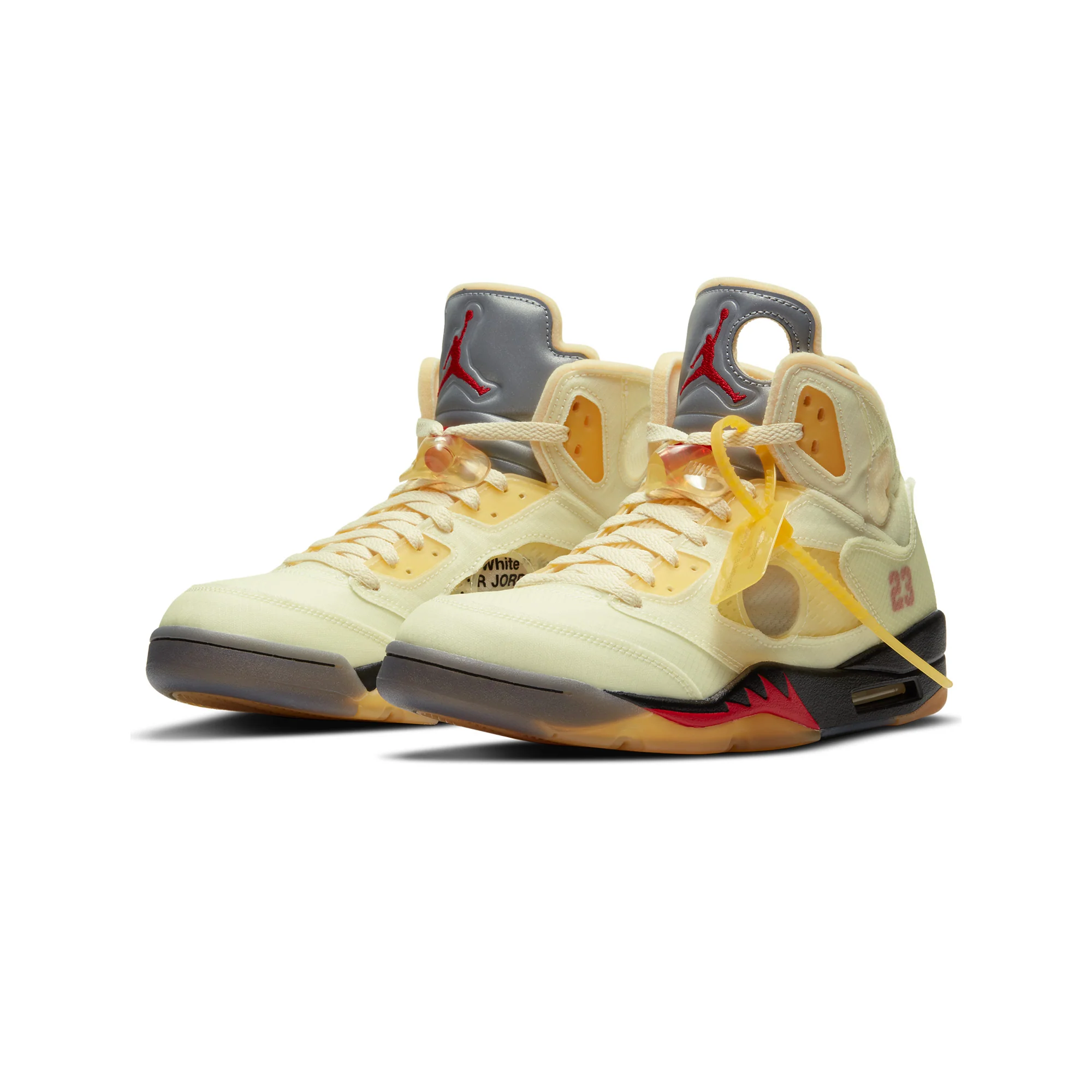 Air Jordan Off-White Mens 5 Retro SP Shoes - Image 2