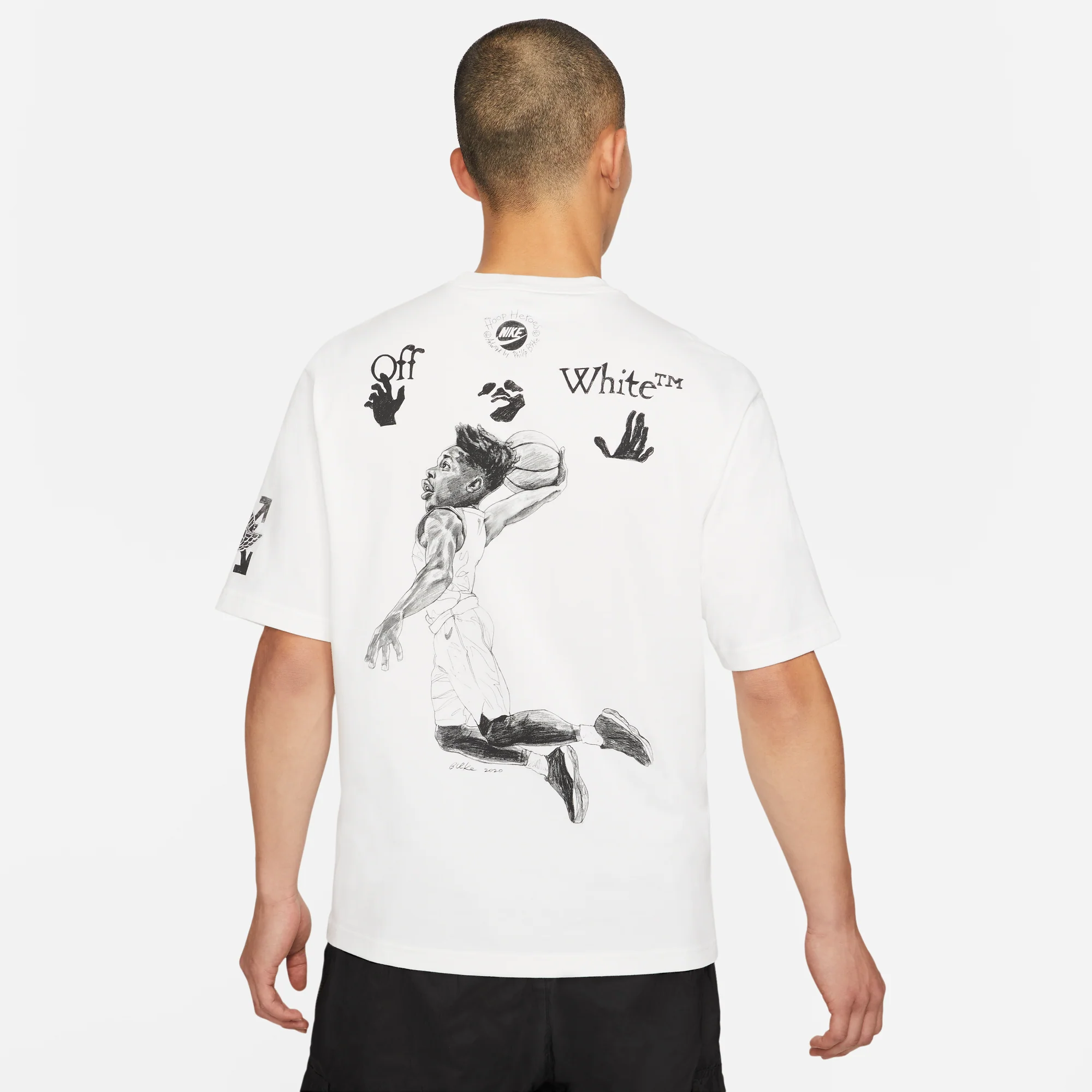 Air Jordan x Off White Mens 'White' T-Shirt - Image 3