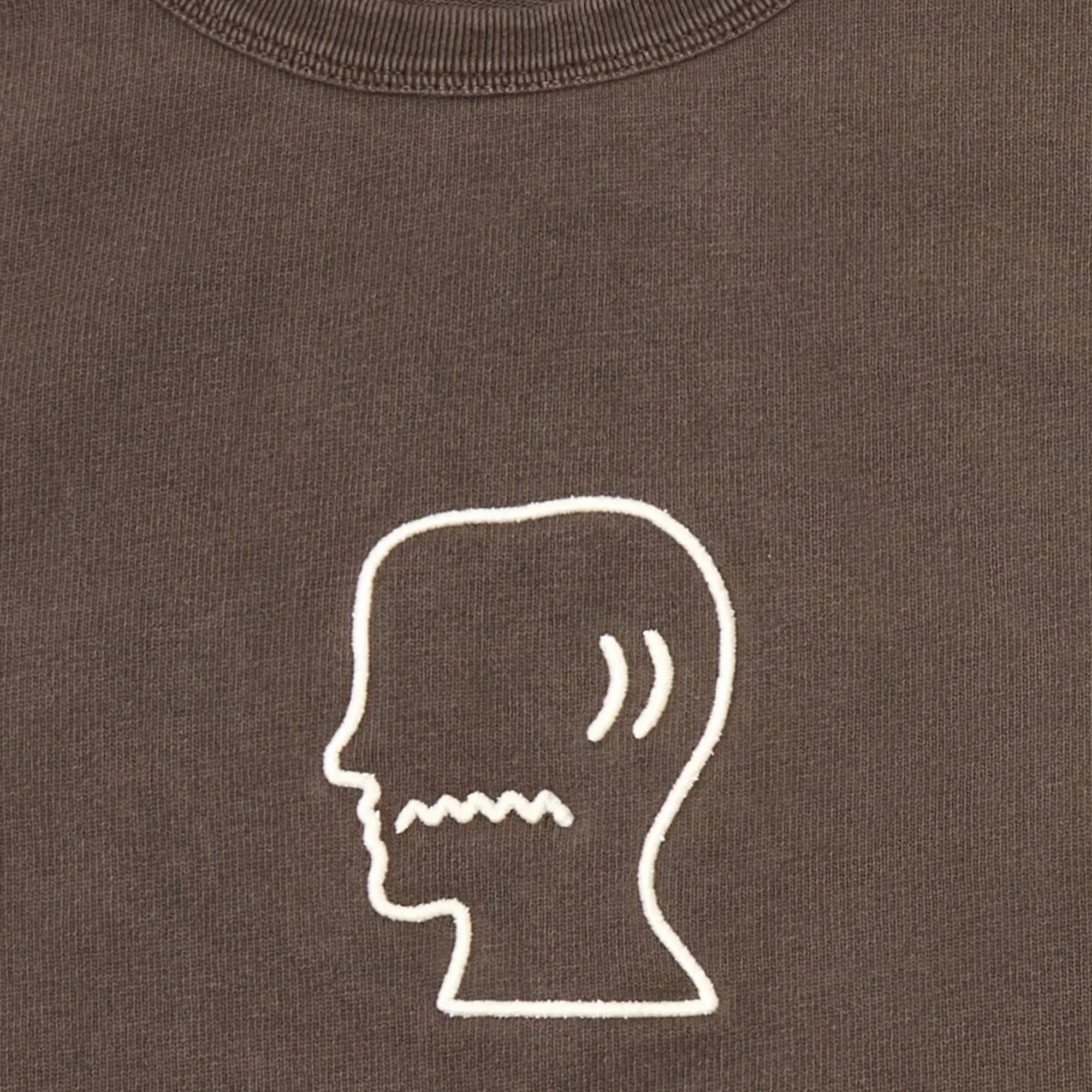 Brain Dead Mens Heavyweight 3D Embroidery Logohead Tee - Image 2