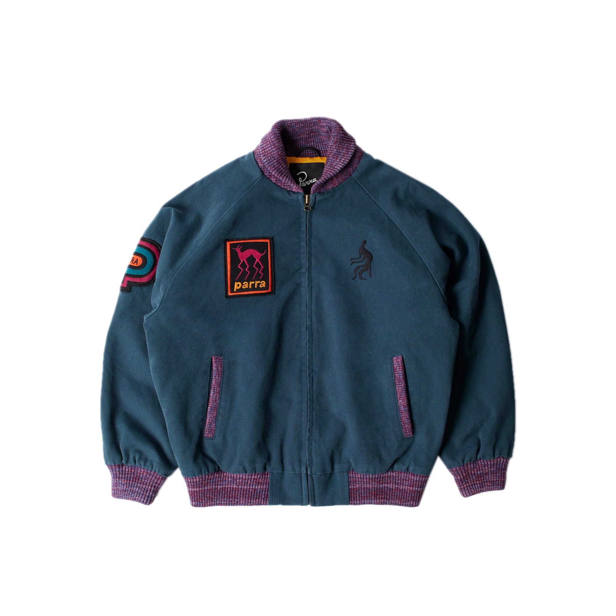 By Parra Mens Skull Stalker Varsity Jacket