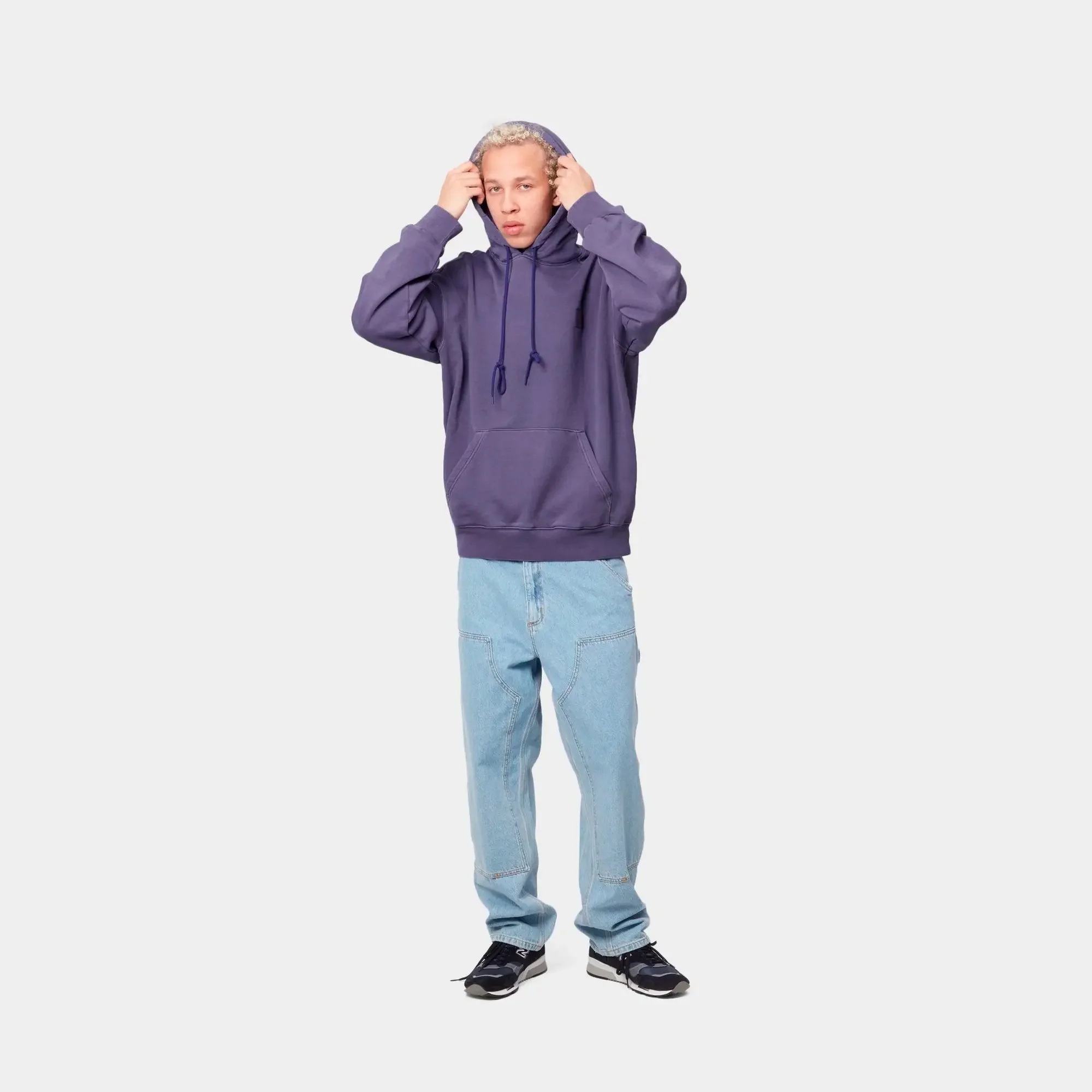 Carhartt WIP Mens Nelson Hoodie Razzmic - Image 4