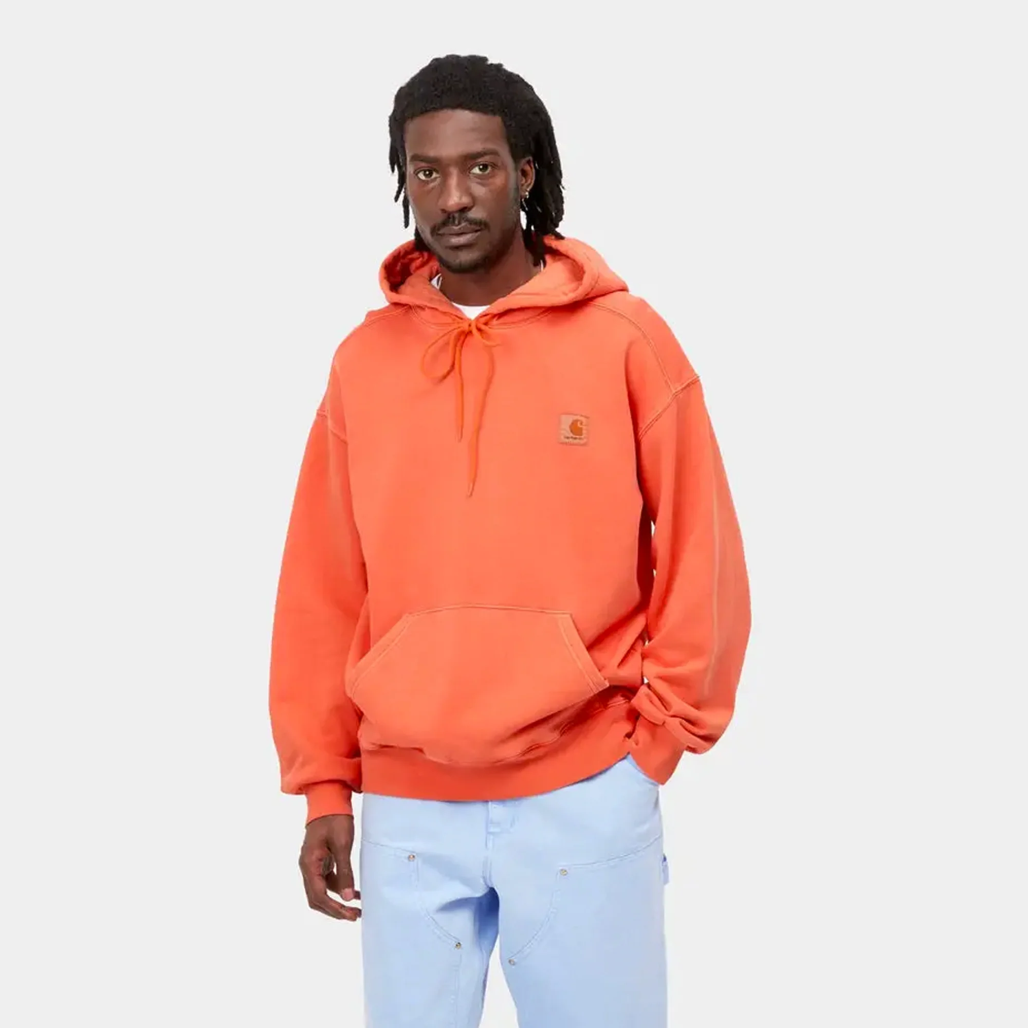 Carhartt WIP Mens Nelson Hoodie Elba - Image 3