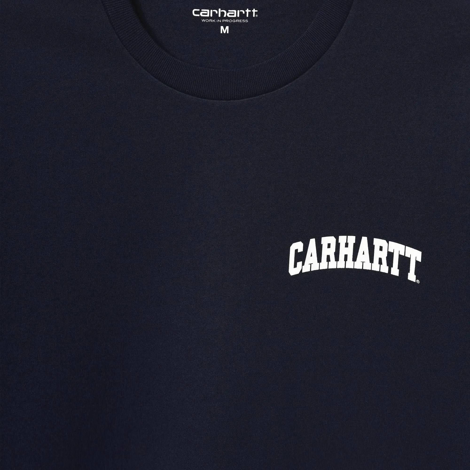 Carhartt Mens S/S University Script T-Shirt 'Dark Navy/White' - Image 3
