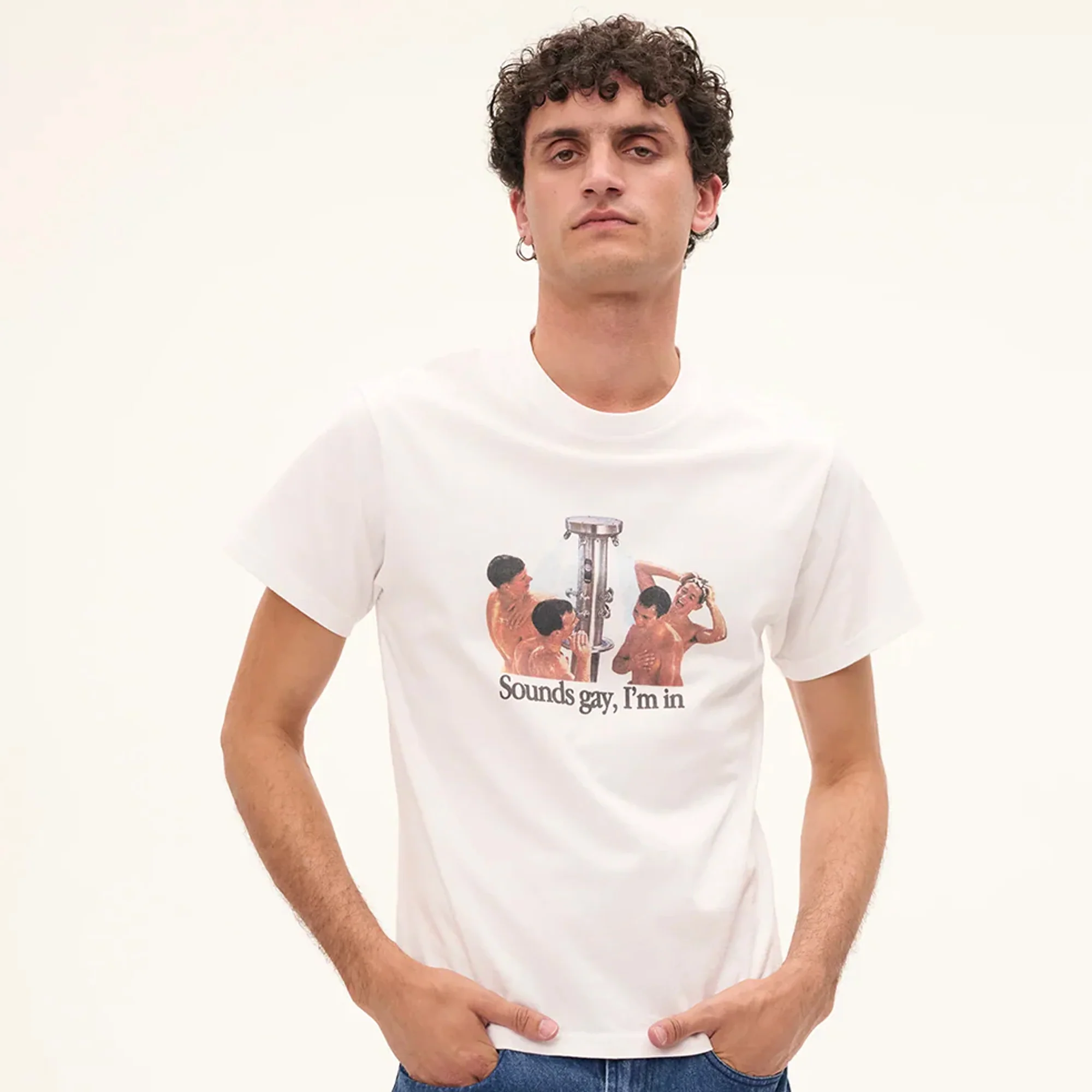 Carne Bollente Mens Sounds Gay I am In Tee - Image 2