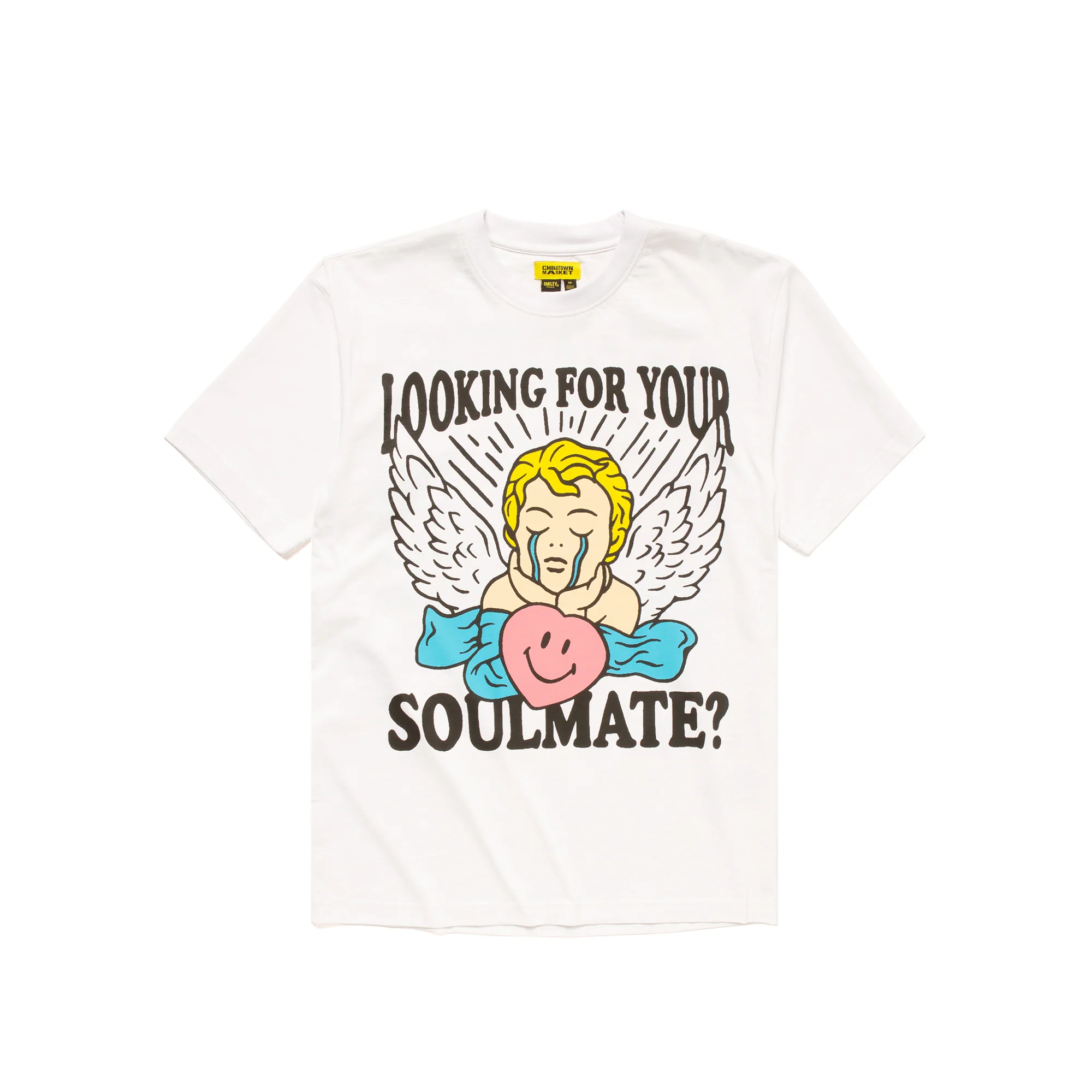 Chinatown Market Mens Smiley Fortune Ball Soul Mate T-Shirt