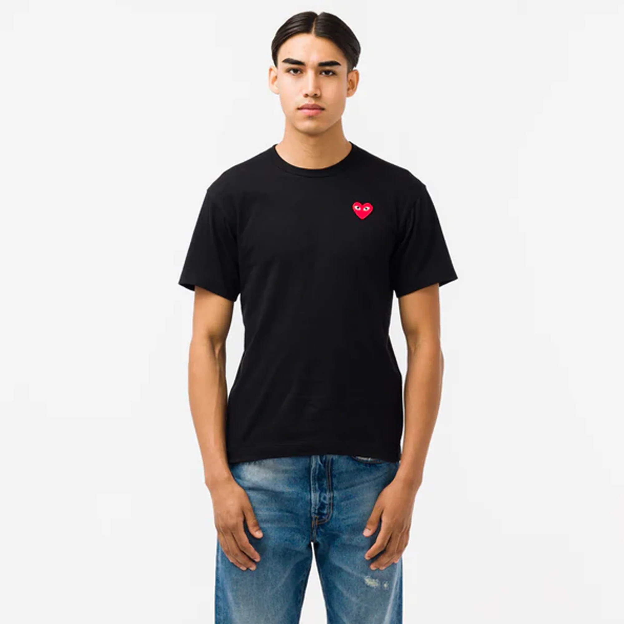 Comme des Garcons PLAY Mens Red Heart Tee - Image 2
