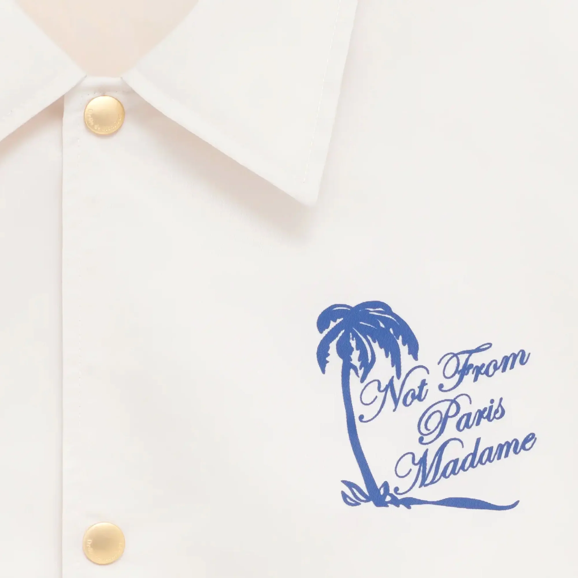 Drôle de Monsieur Mens Vestie Slogan Palmiers Shirt - Image 4