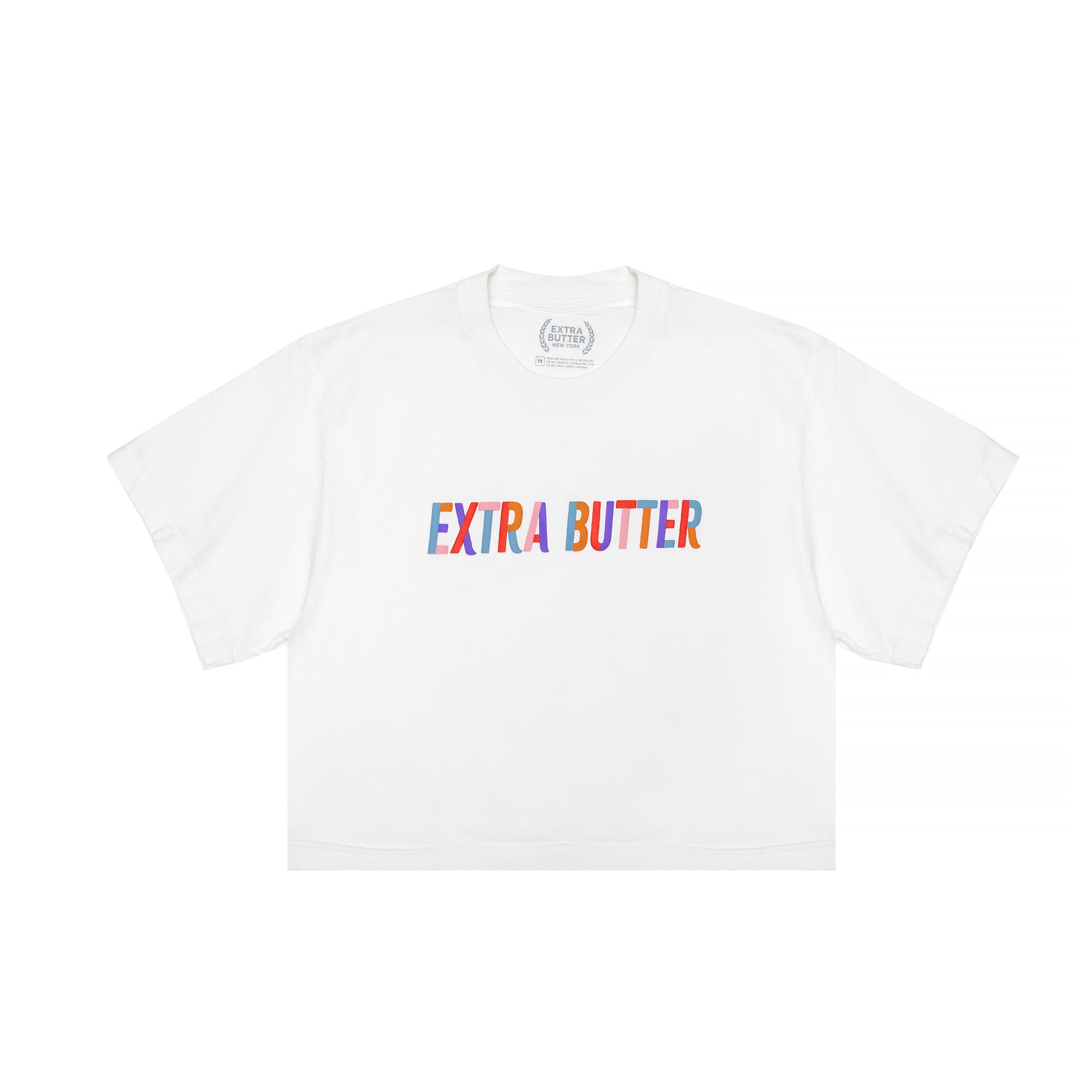 Extra Butter Painterly Crop Tee