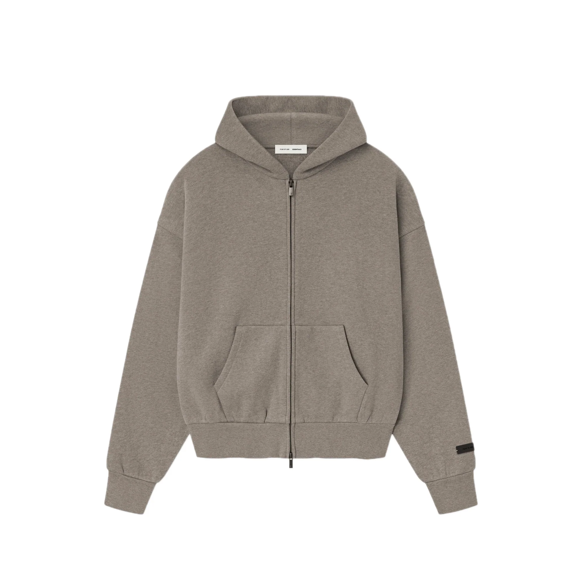 Fear of God ESSENTIALS Mens Classic Fit Fleece Zip-Up Hoodie