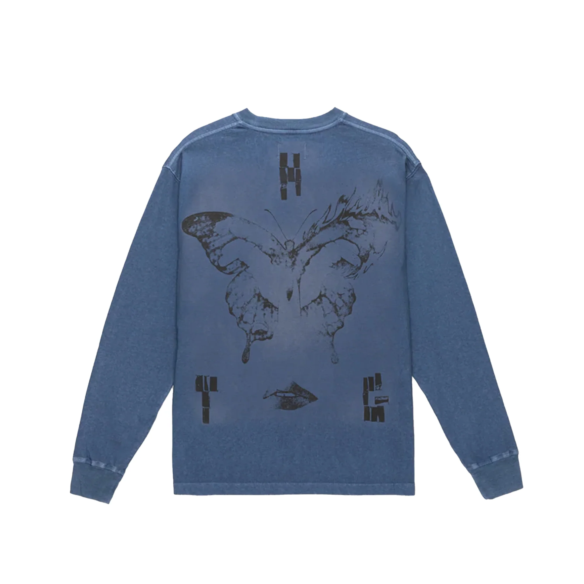Honor The Gift Mens Elder L/S Tee Long Beach Navy - Image 2