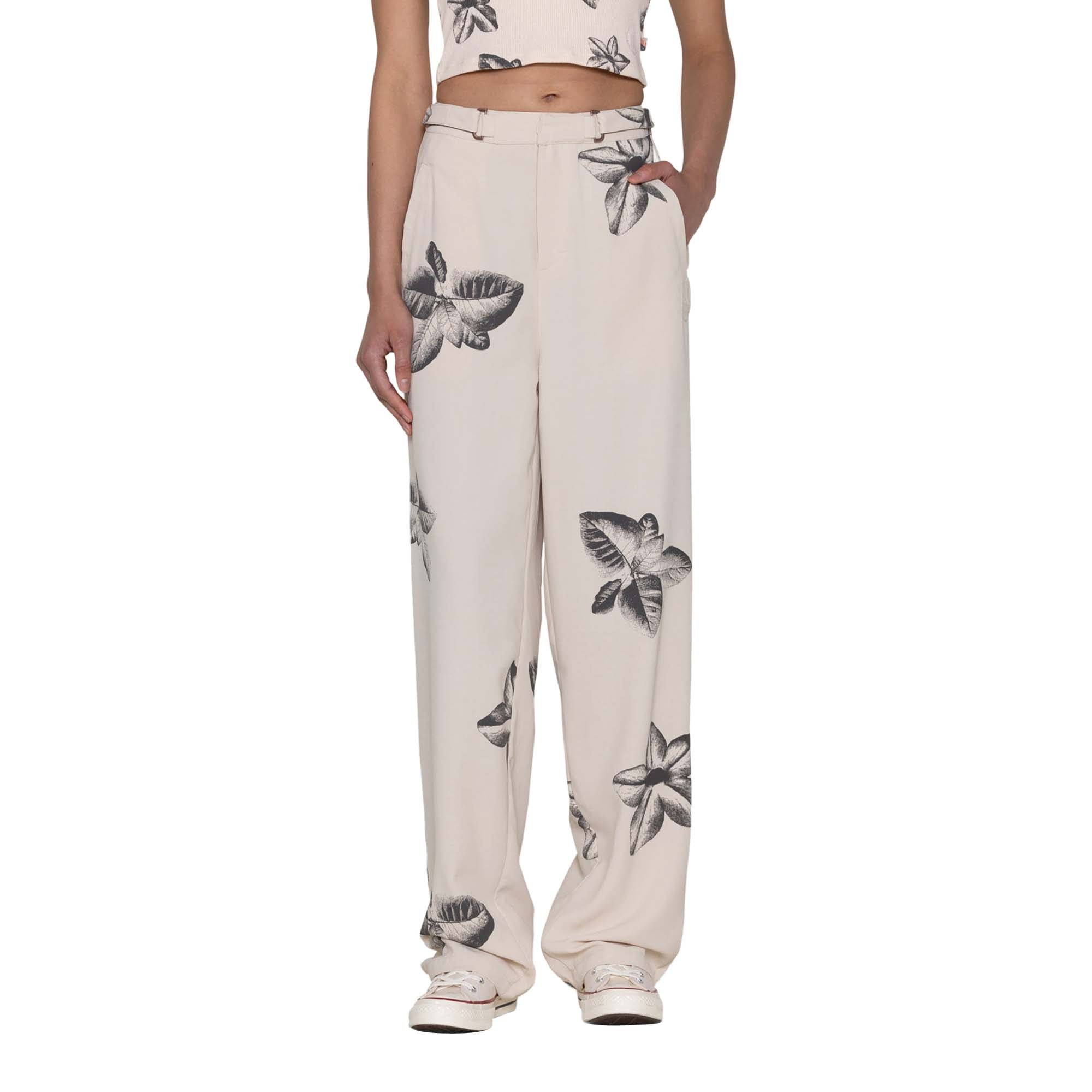 Honor The Gift Womens Floral Print Trousers - Image 2