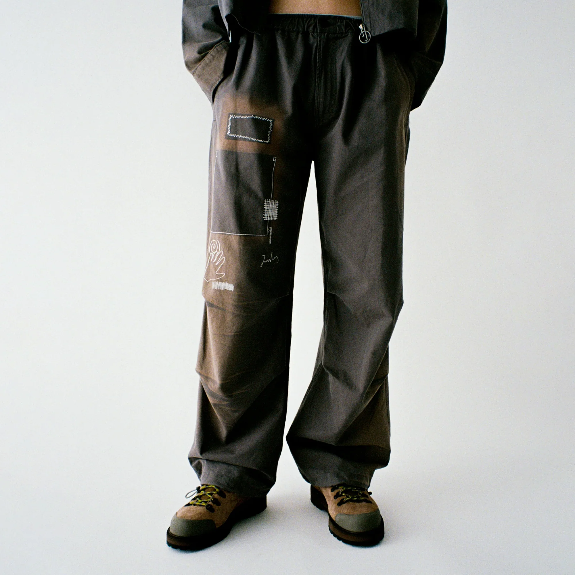 Jungles Mens Repaired Button Zip Pant - Image 3