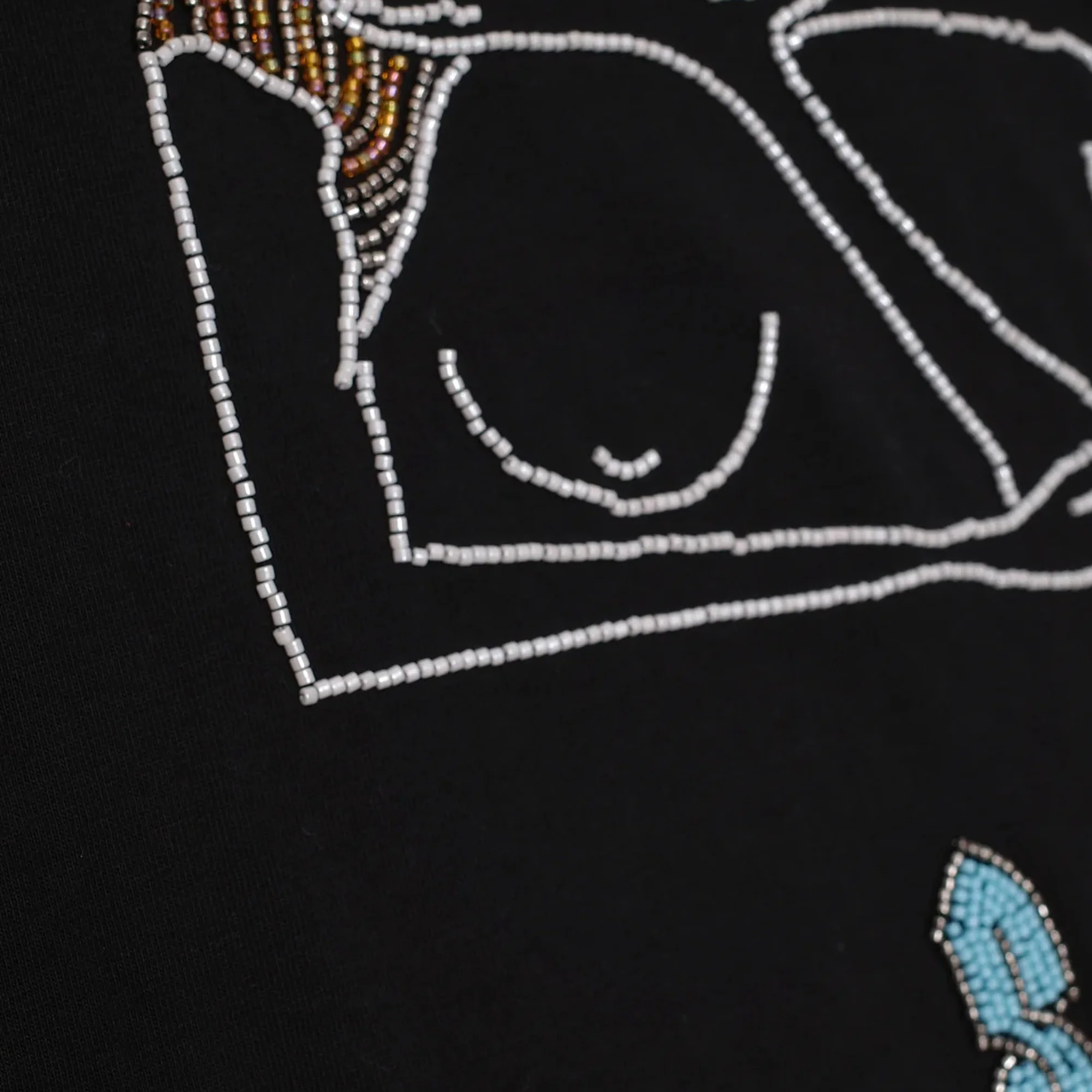 Jungles Mens Slow Down Beaded SS Tee - Image 4