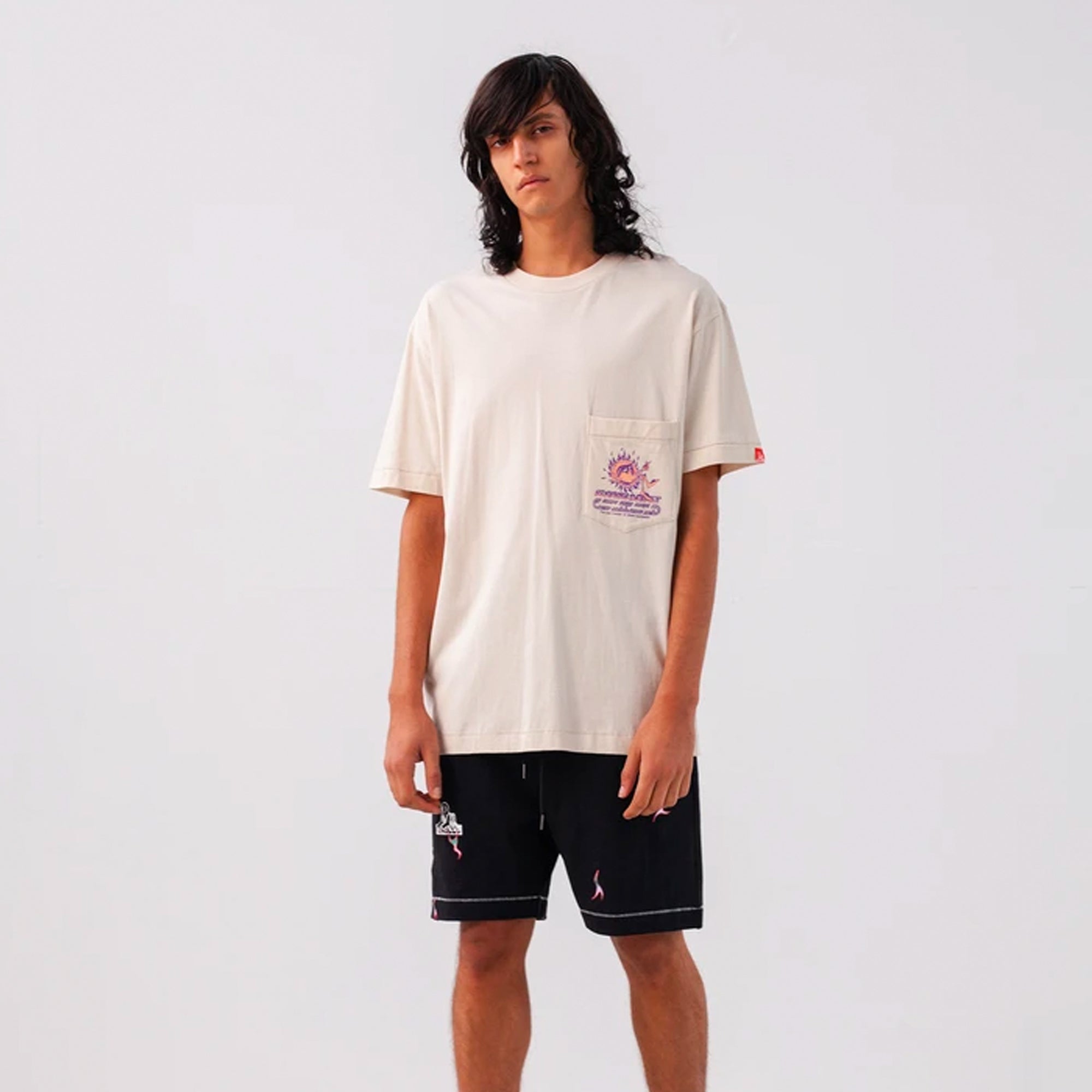 Jungles Mens Sun Man UV Tee 'White' - Image 4