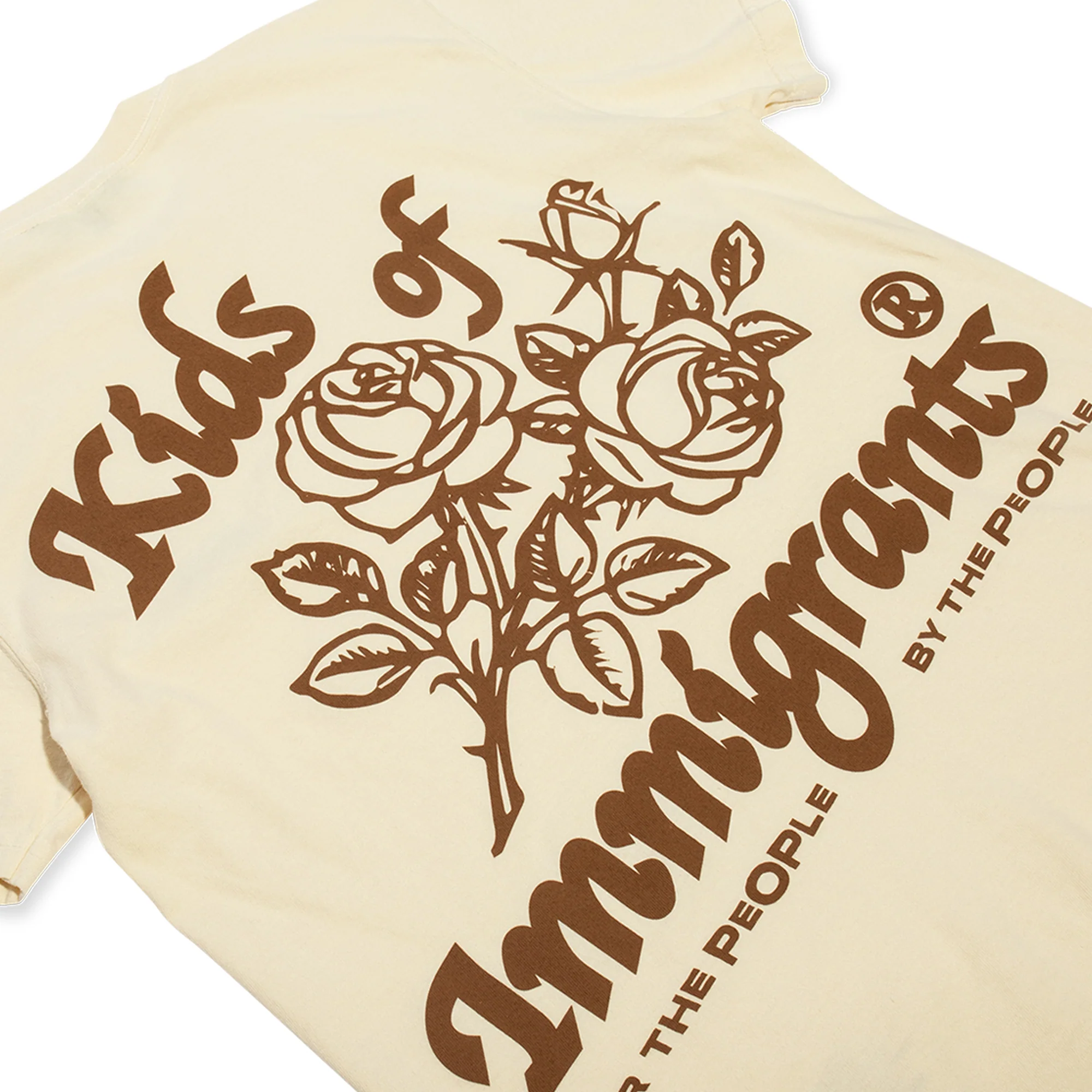 Kids Of Immigrants Spread Love 3.0 T-Shirt 'Natural' - Image 4