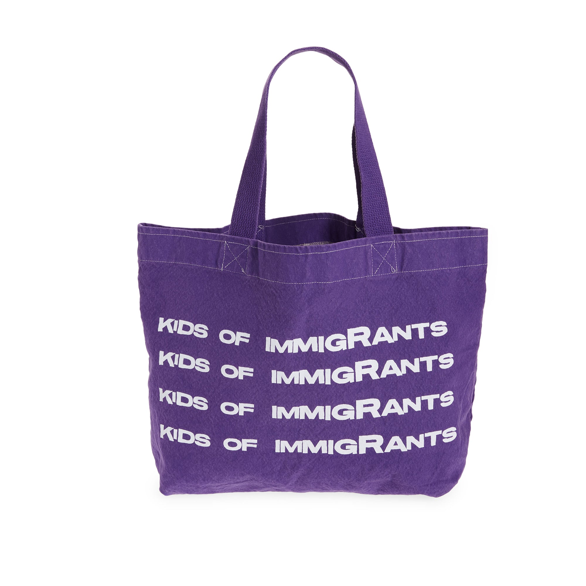 Kids Of Immigrants Mens Support Your Friends Tote Bag 'Purple' - Image 2