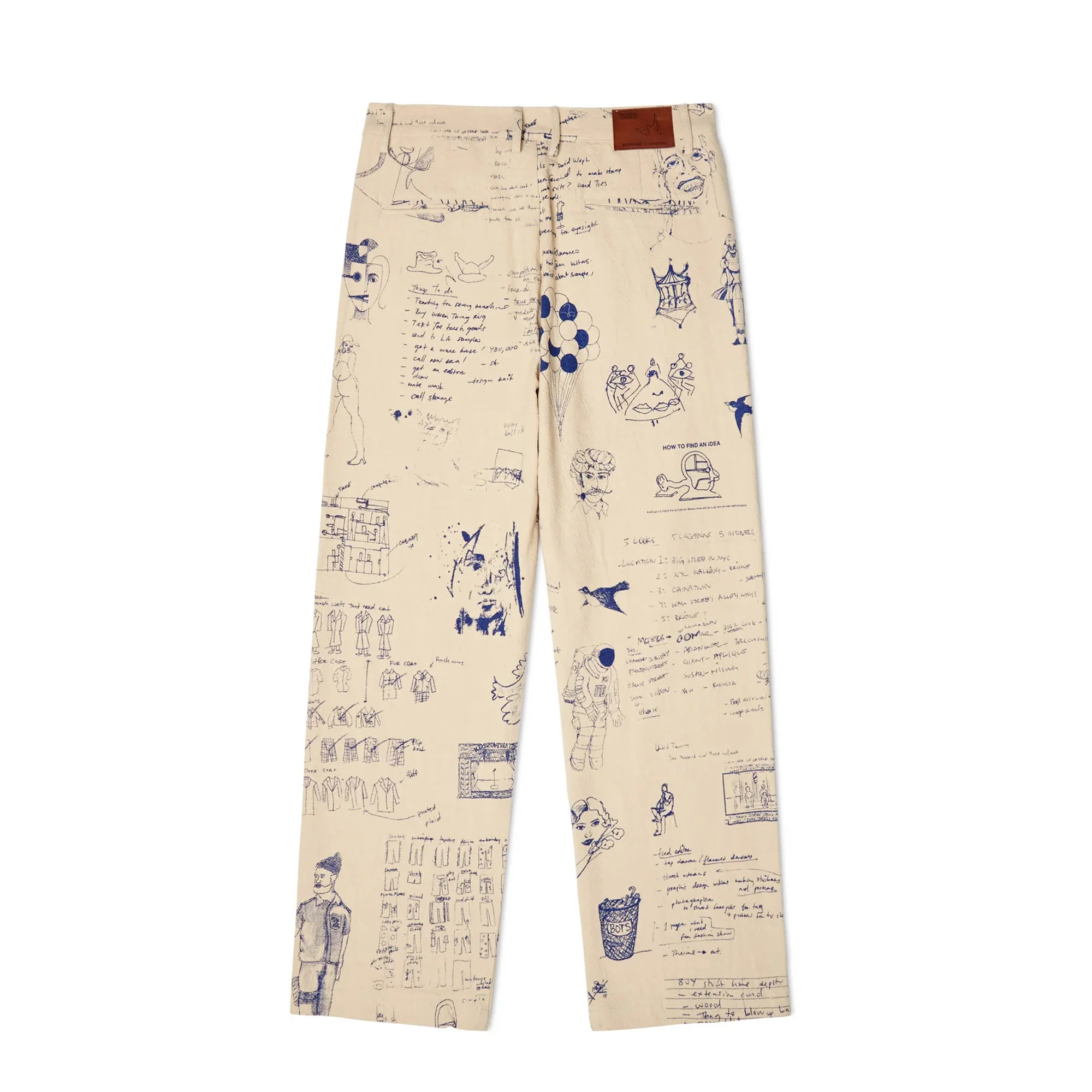 Kidsuper Mens Doodles Denim Pants - Image 2