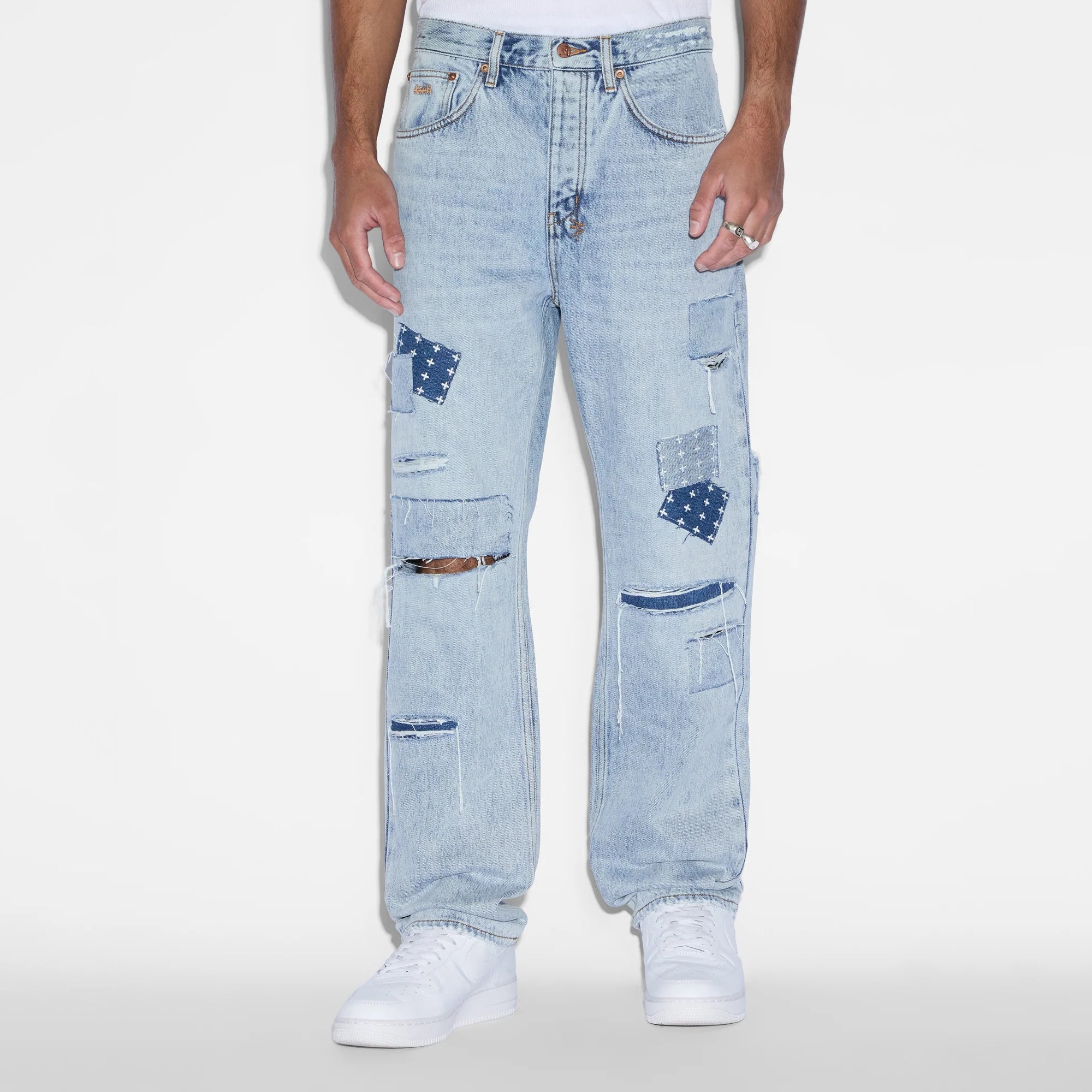 Ksubi Mens Anti K Mills Repair Denim Pants - Image 2