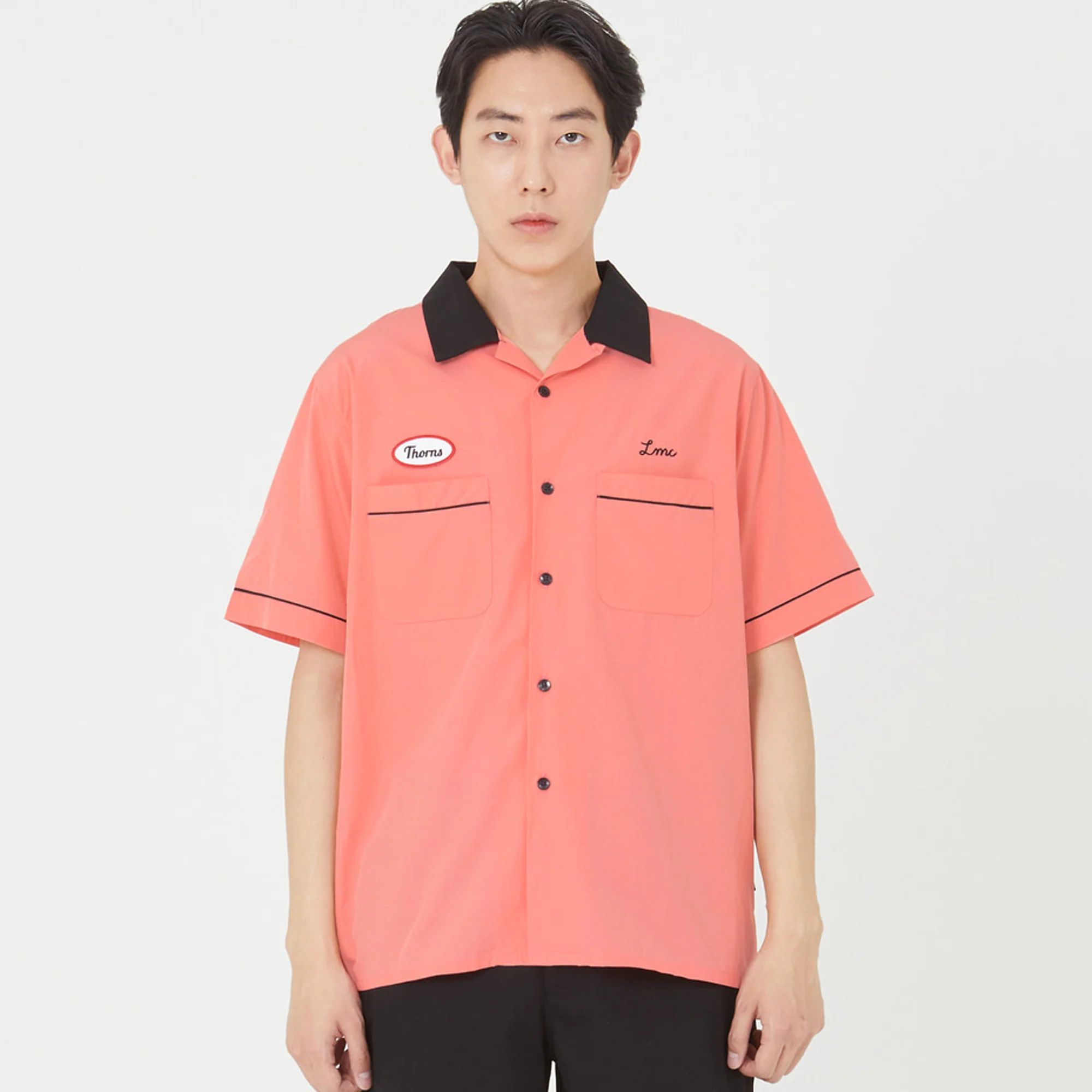 Lost Management Cities Mens Thorns Bowling SS Shirt - Image 4