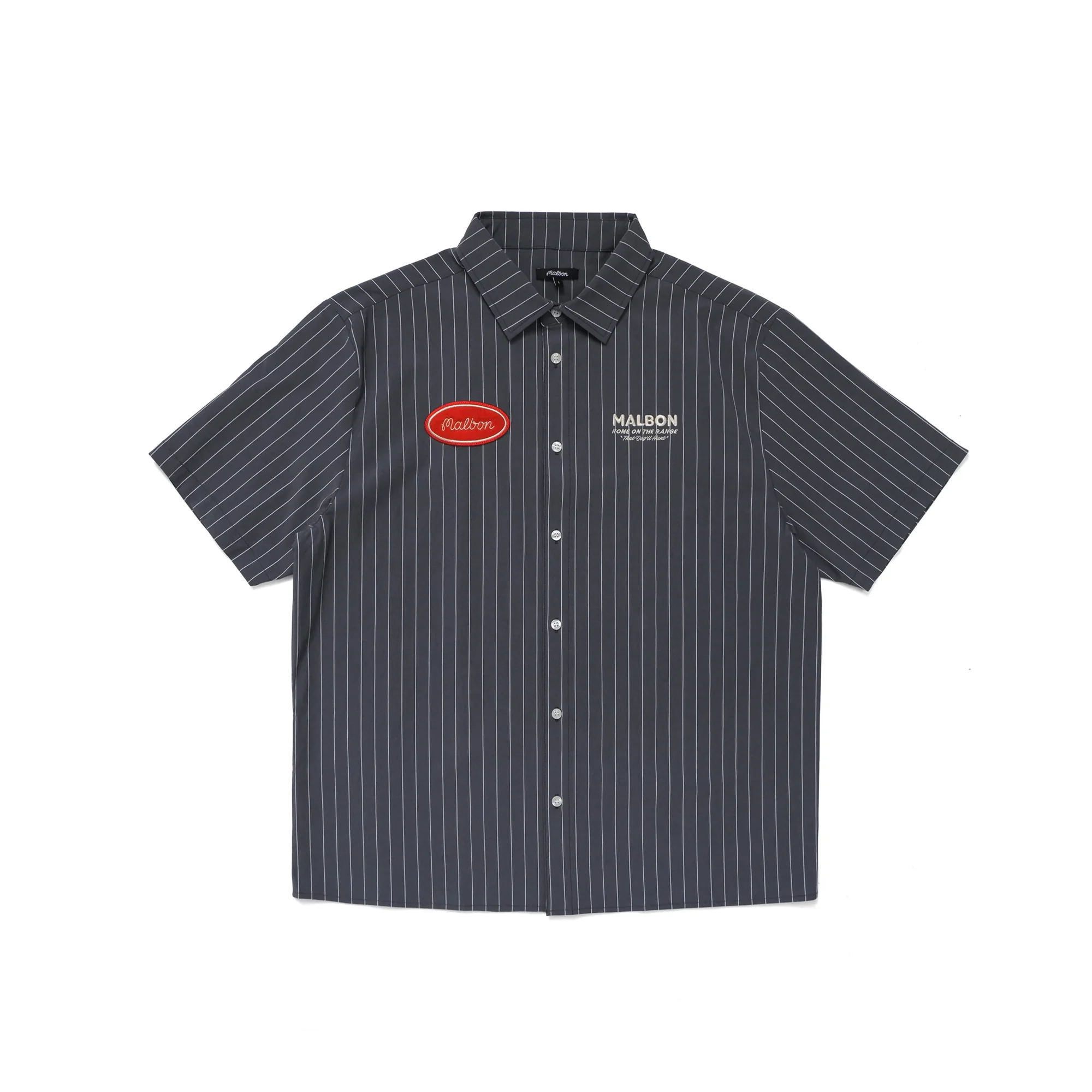 Malbon Golf Mens Farson Cotton Poplin Shirt