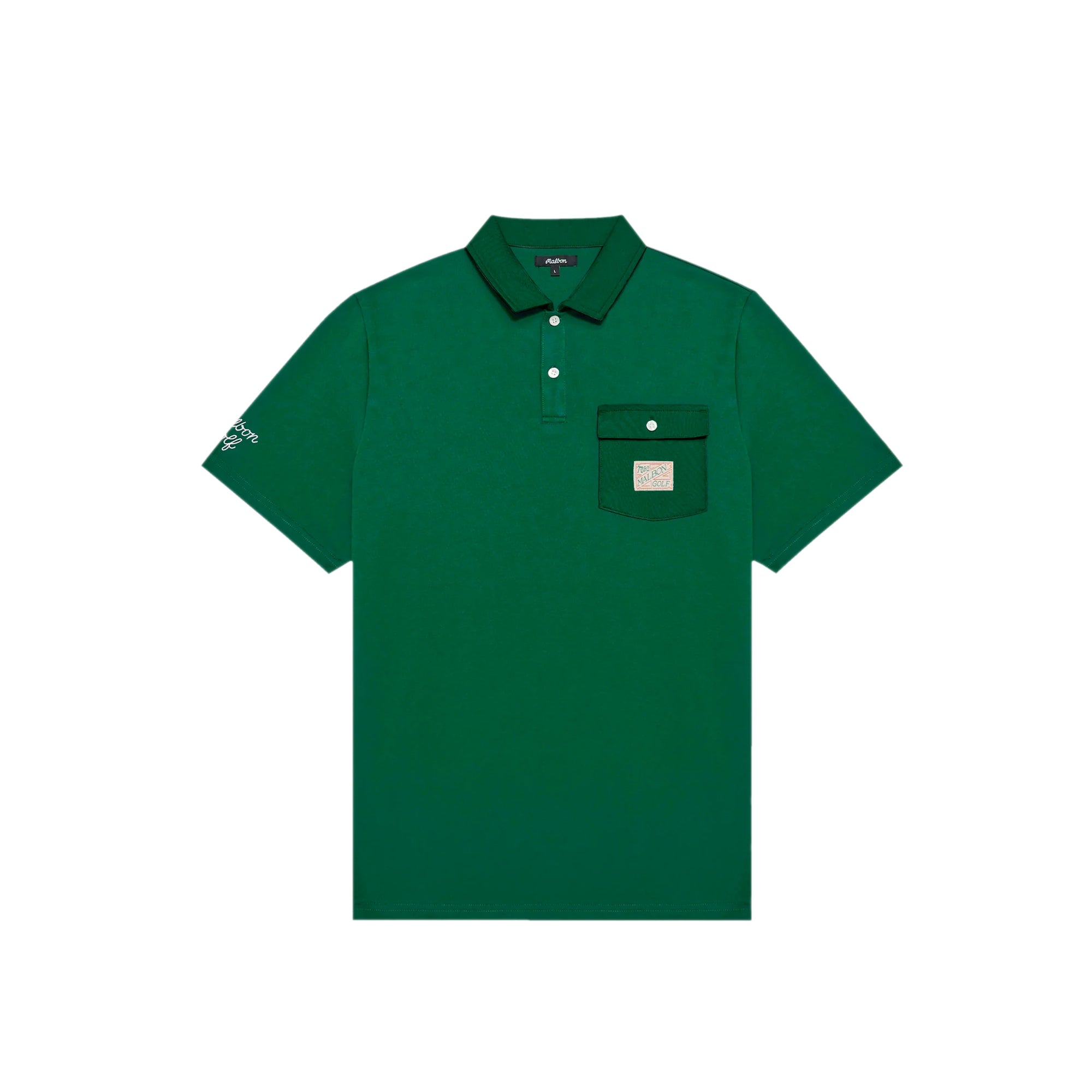 Malbon Golf Mens Jovis Solid Polo Shirt