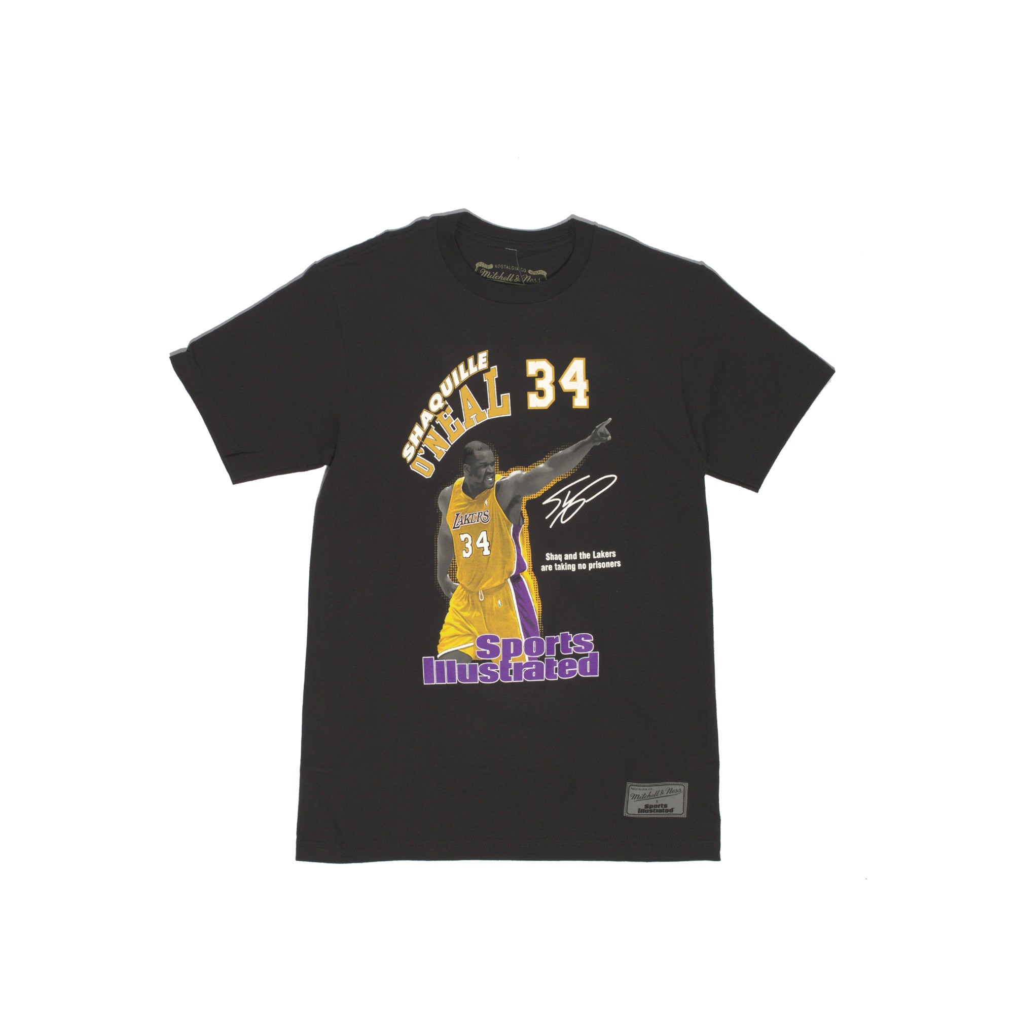 Mitchell & Ness Los Angeles Lakers Shaquille O'Neal SI Photo Tee 'Black'