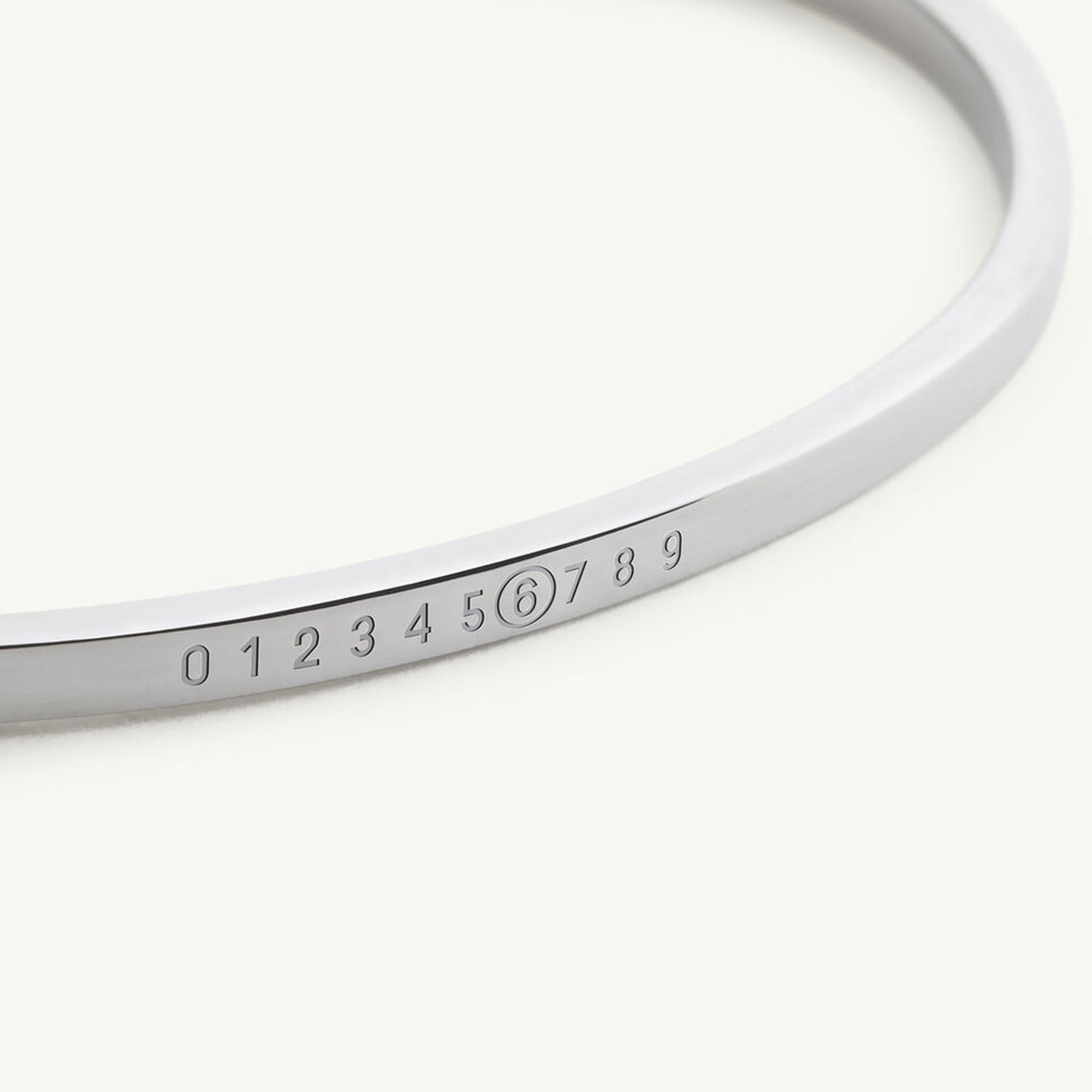 MM6 Maison Margiela Minimal Signature Cuff Bracelet - Image 3