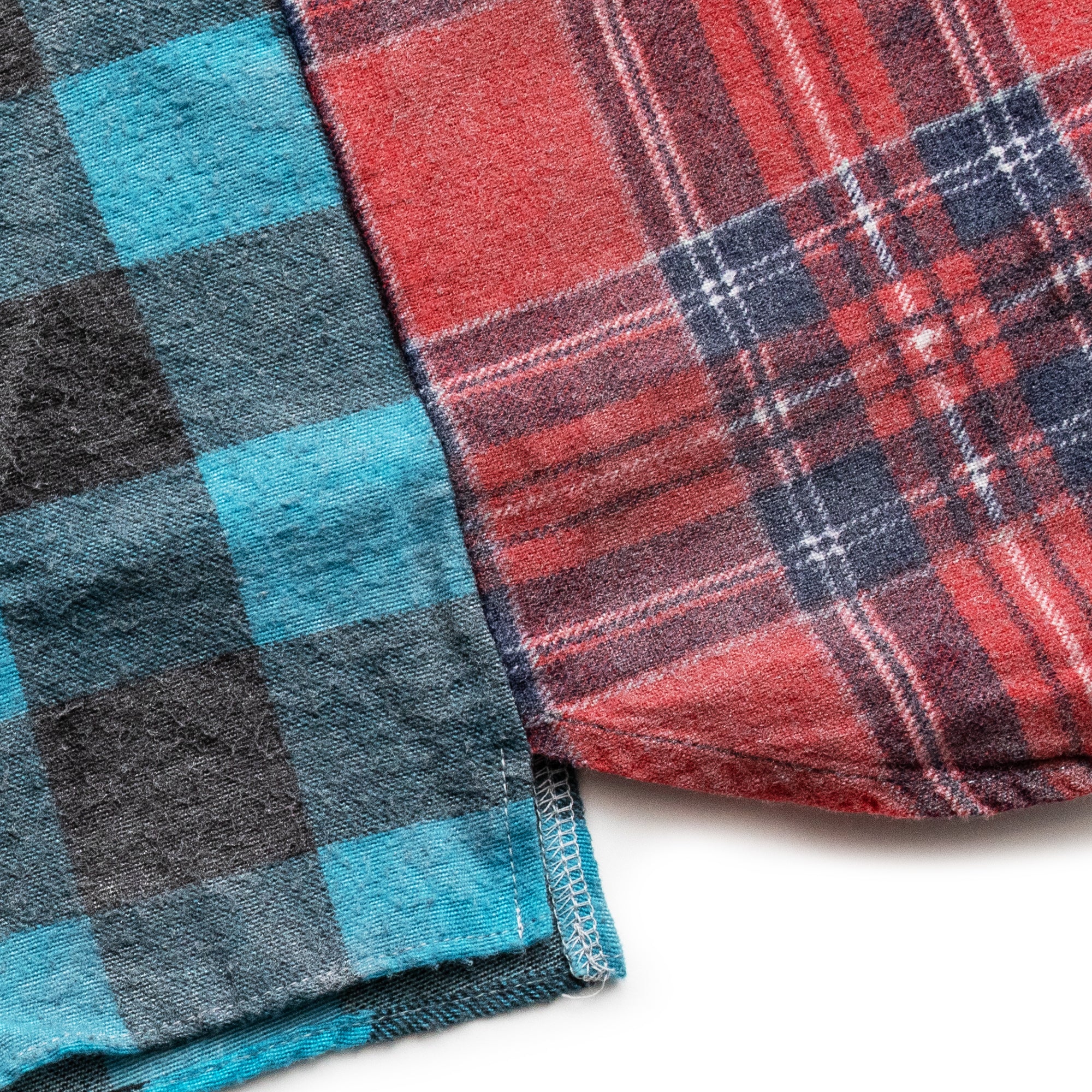 Needles Mens 7 Cuts Ribbon Wide Flannel Shirt - Image 4