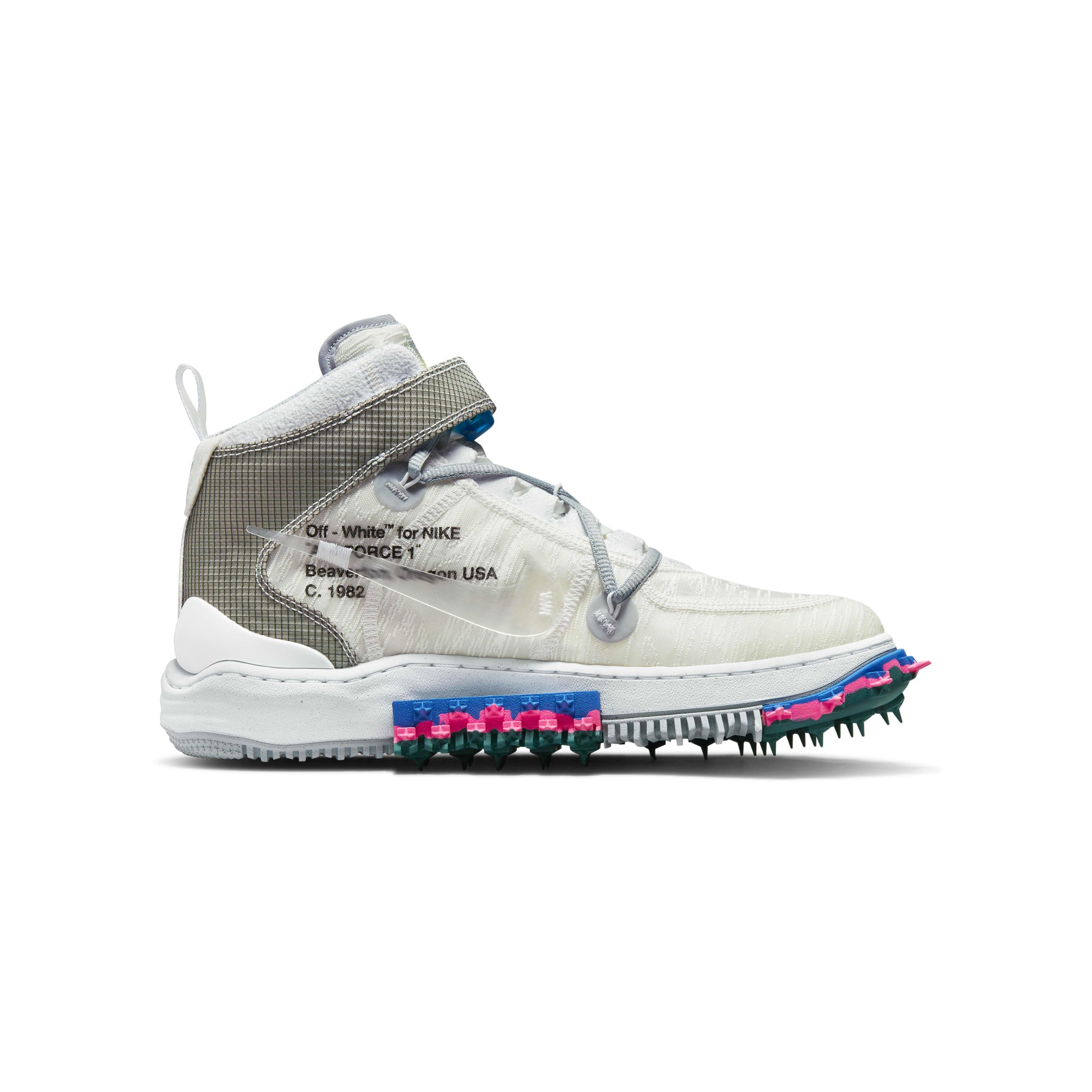 Nike Mens Air Force 1 Mid x Off-White Shoes - Image 4