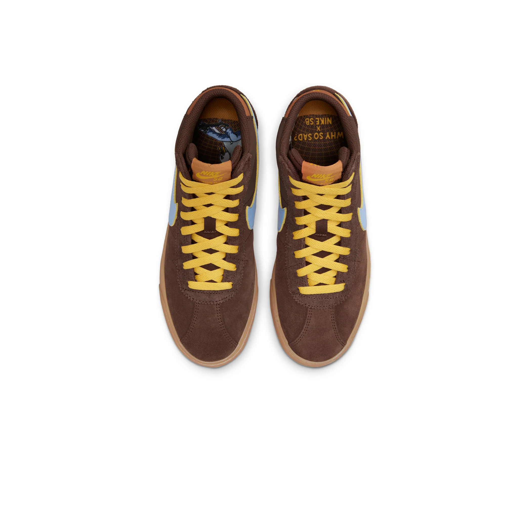 Nike SB x Why So Sad? Womens Bruin High PRM Shoes - Image 4