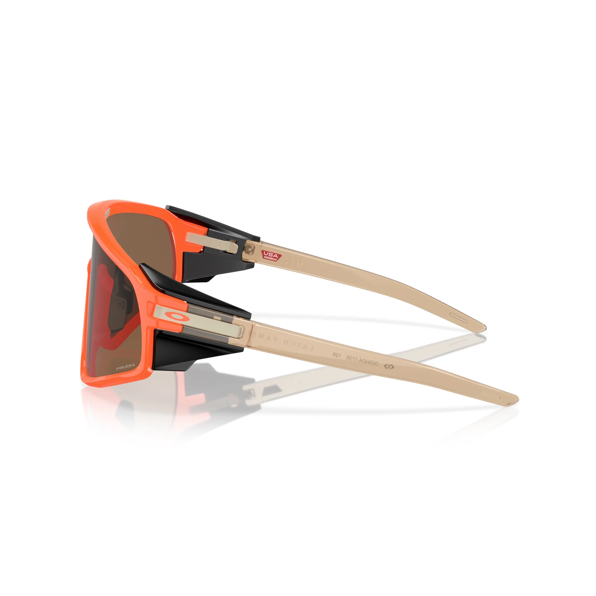 Oakley Latch Panel NeonOrng/Sepia w/Prizm Brnz Sunglasses - Image 2