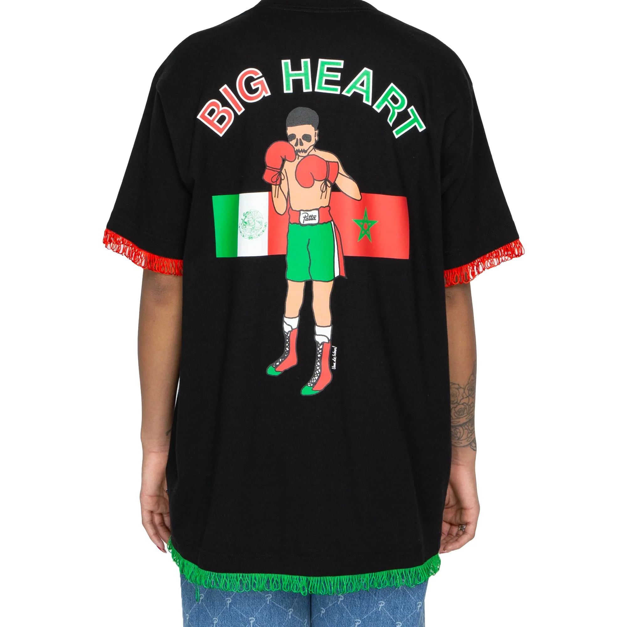 Patta Mens Big Heart T-Shirt 'Black' - Image 4