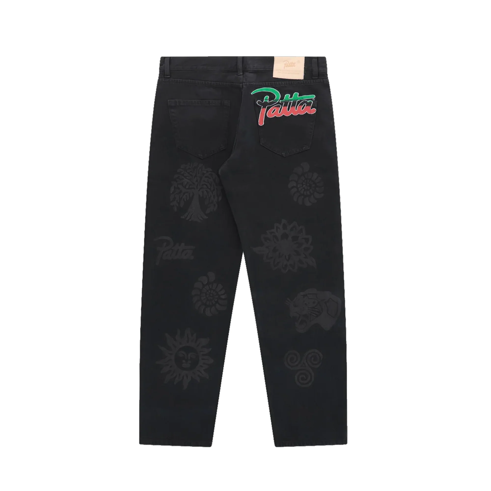 Patta Mens Hope Love Peace Denim Pants - Image 2