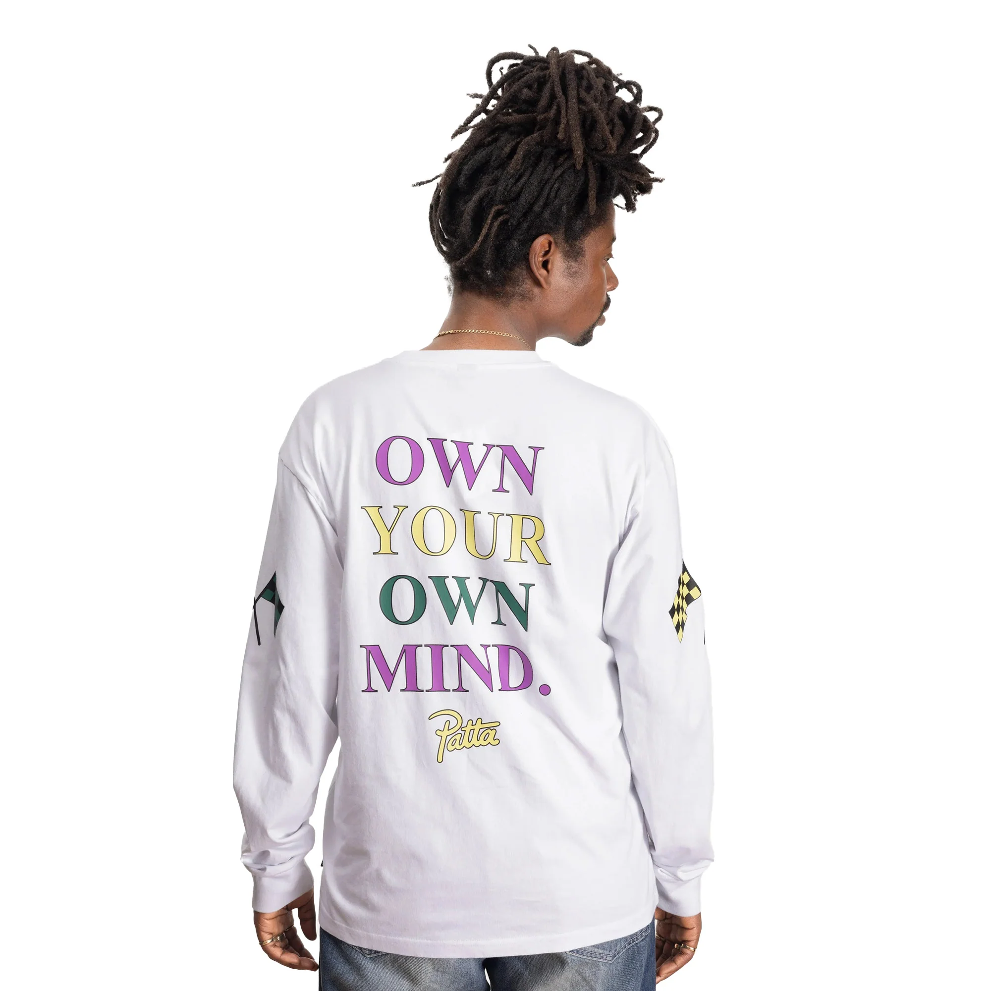 Patta Mens Own Your Own Mind Long Sleeve Tee - Image 2