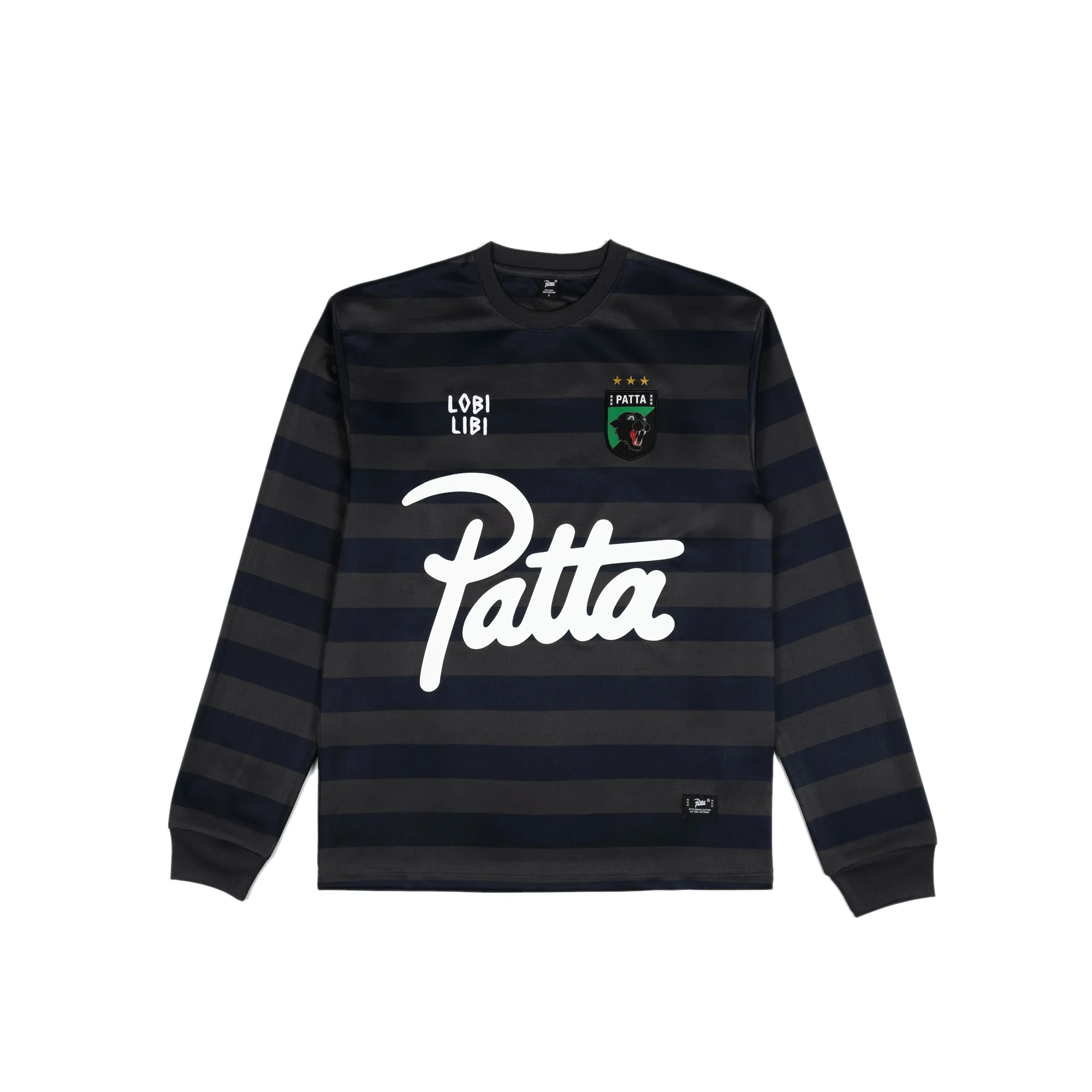 Patta Mens Striped Longsleeve Football Jersey