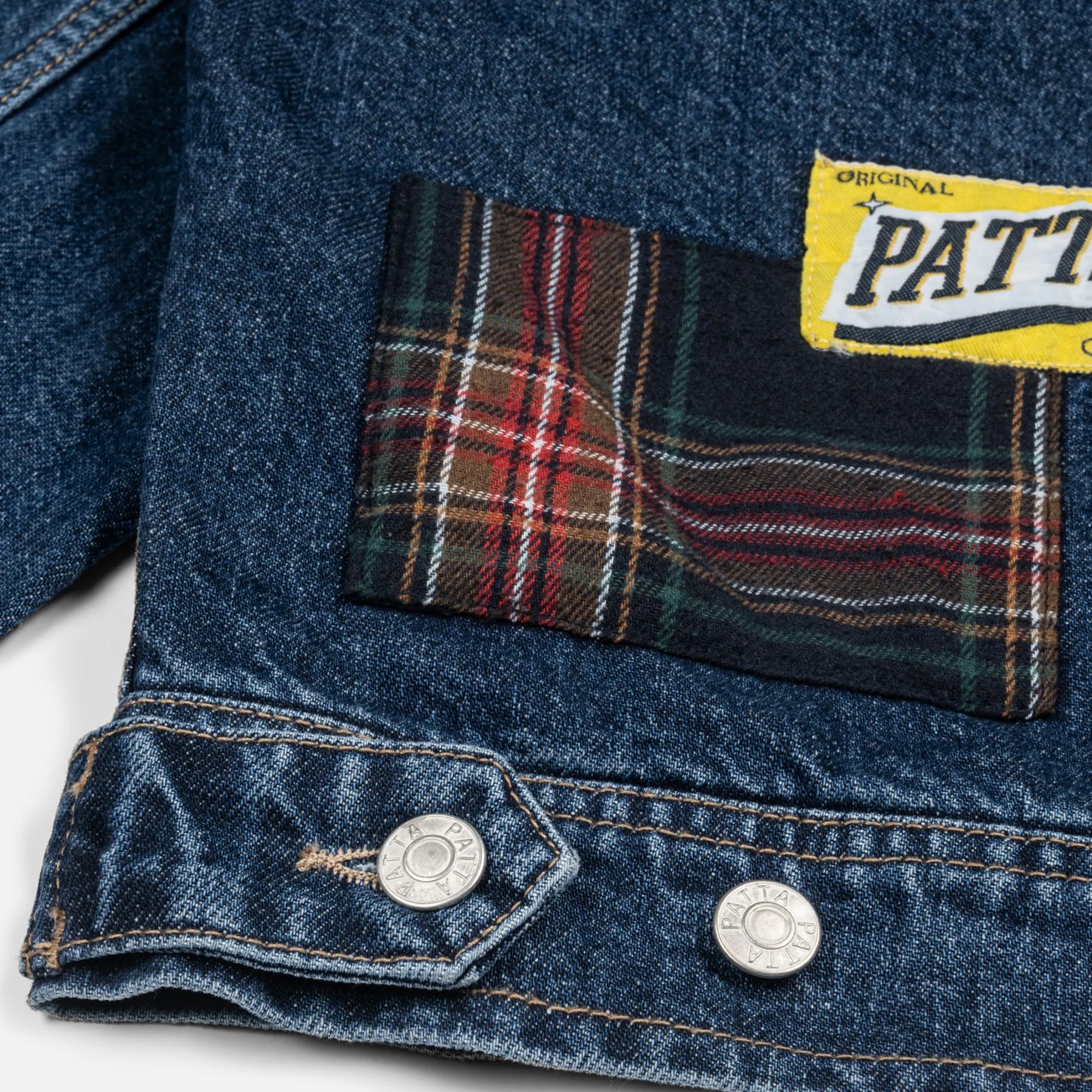 Patta Mens Whole Lotta Labels Denim Jacket - Image 4