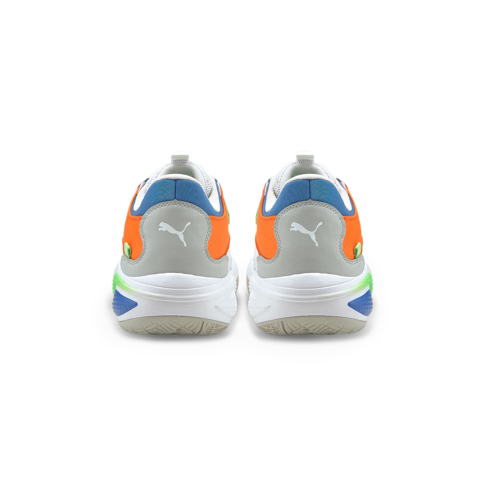 Puma Mens Court Rider Twofold Shoes 'Nimbus Cloud/Elektro Purple' - Image 2