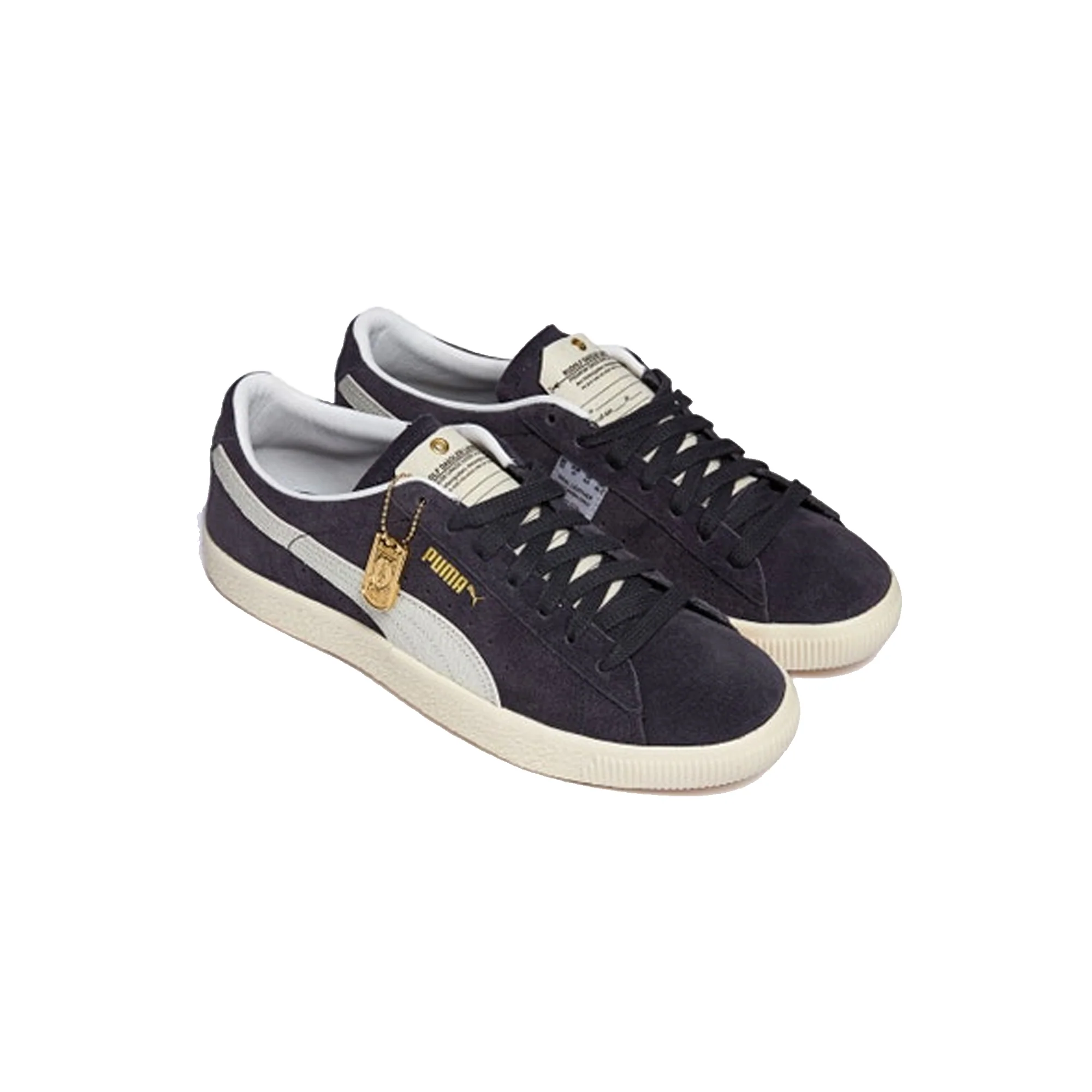 Puma Mens Suede VTG RDL LB Shoes 'Puma New Navy/Puma White' - Image 2