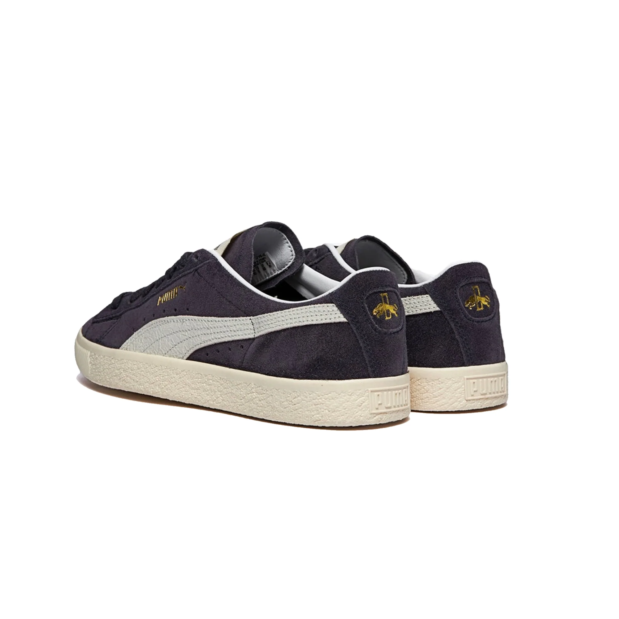 Puma Mens Suede VTG RDL LB Shoes 'Puma New Navy/Puma White' - Image 3