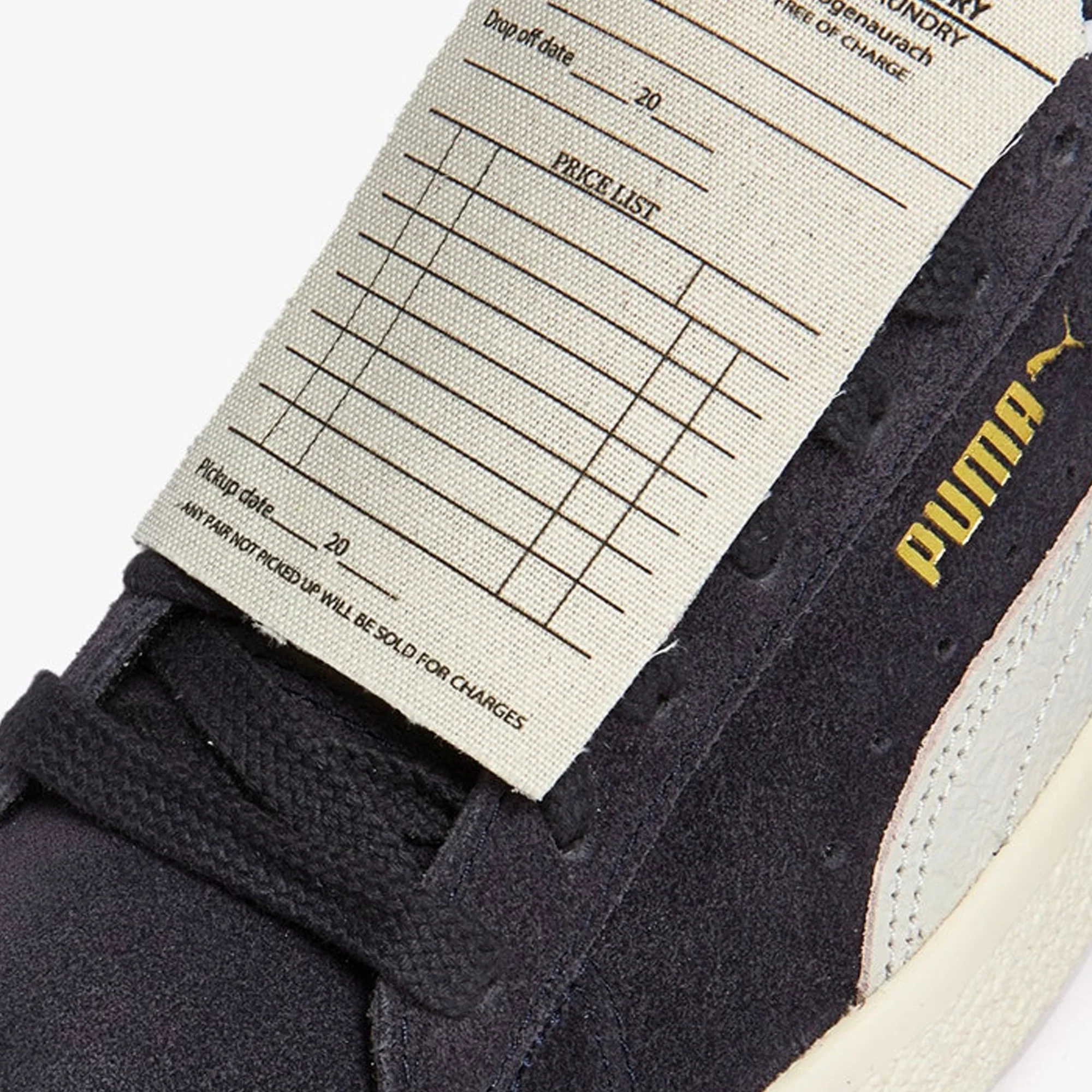 Puma Mens Suede VTG RDL LB Shoes 'Puma New Navy/Puma White' - Image 4