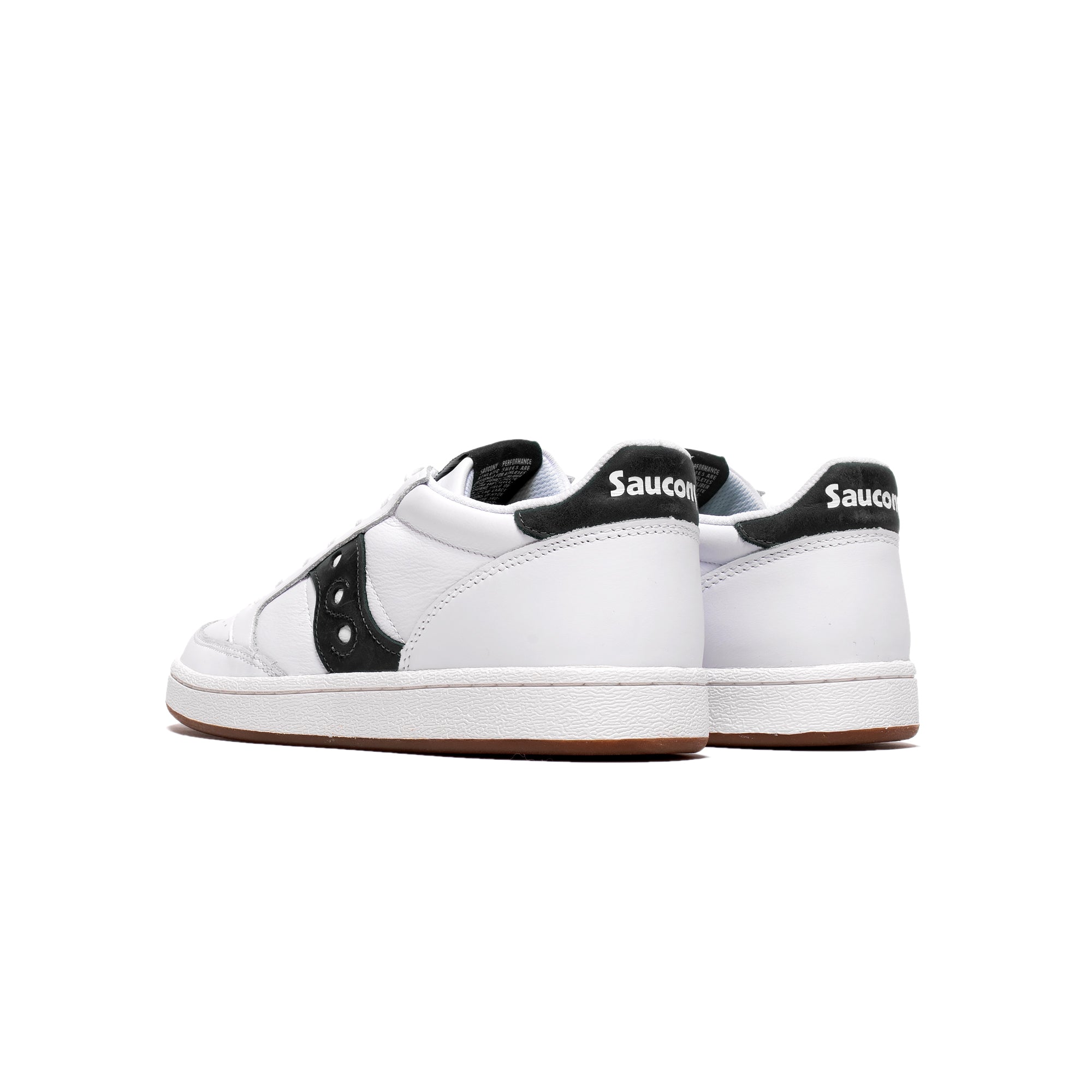 Saucony Mens Jazz Court Shoes 'White Black' - Image 3