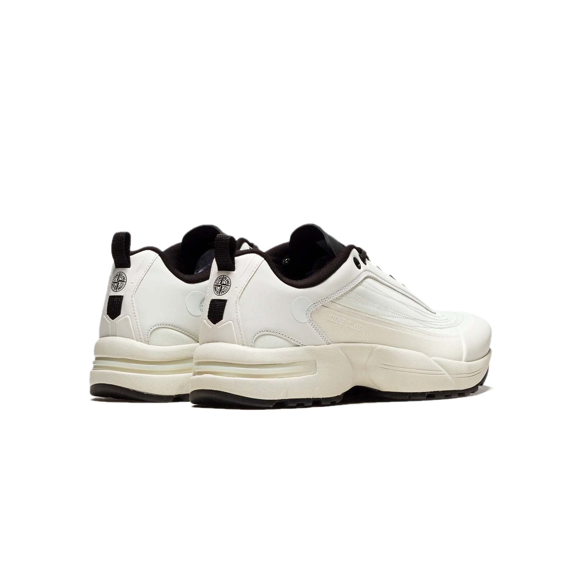 Stone Island Mens Grime White Shoes - Image 3