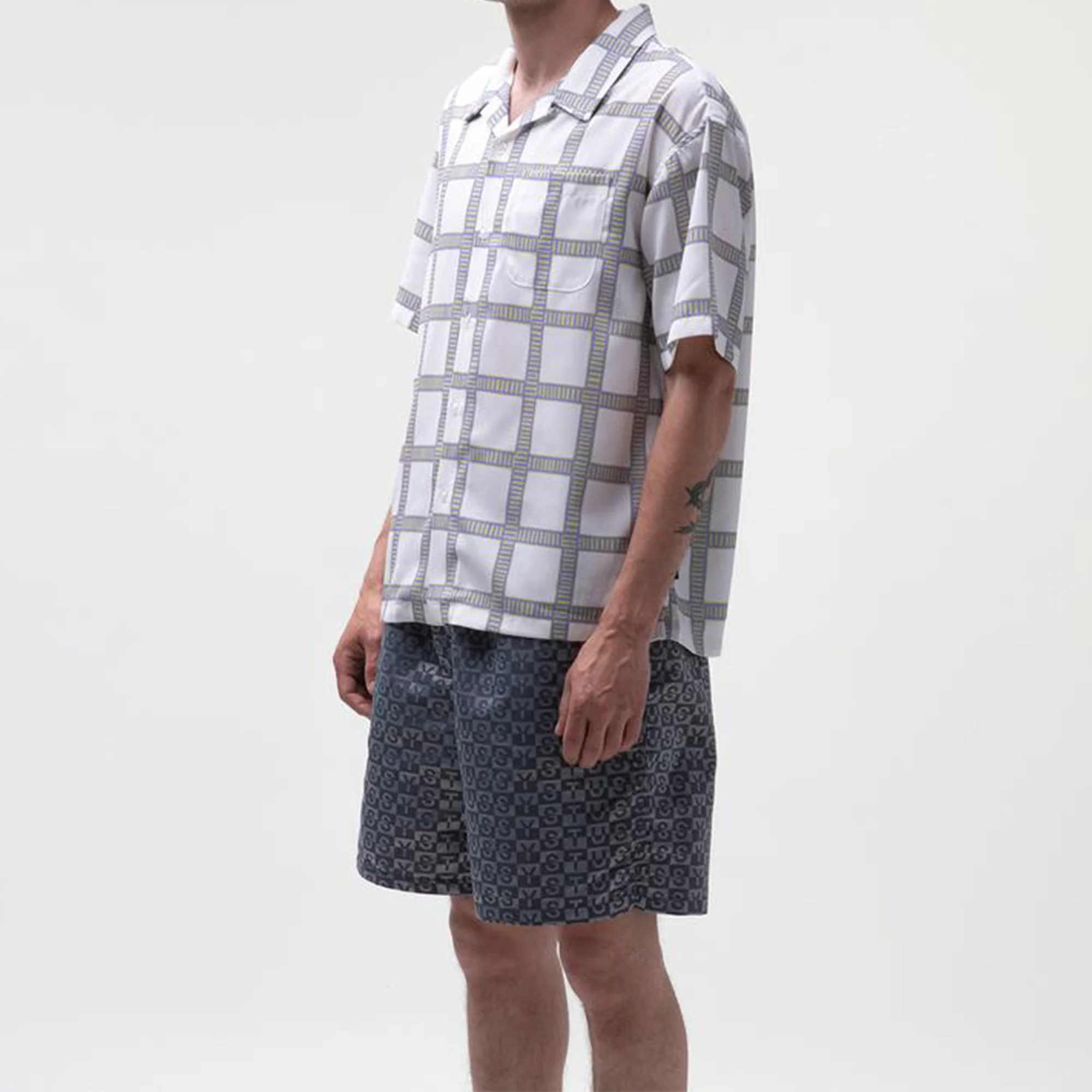STUSSY CHECK NYLON SHORT - Image 3