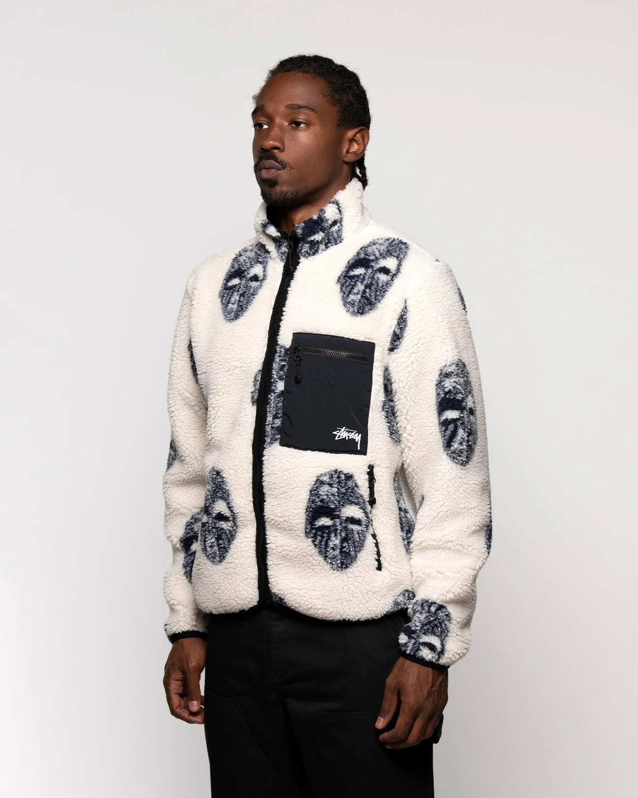 Stussy Mask Jacquard Sherpa - Image 3
