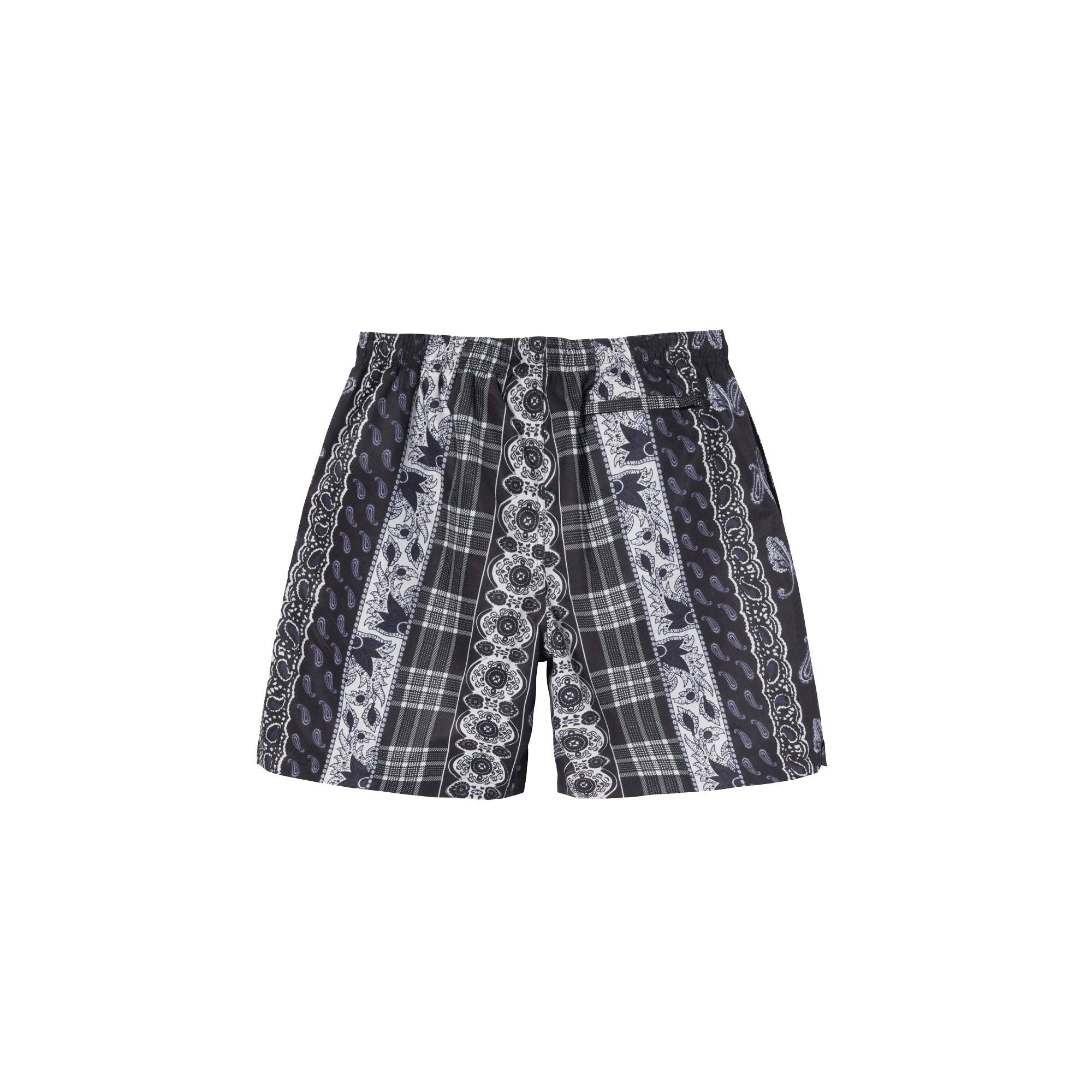 Stussy Mens Paisley Plaid Water Short 'Black' - Image 2